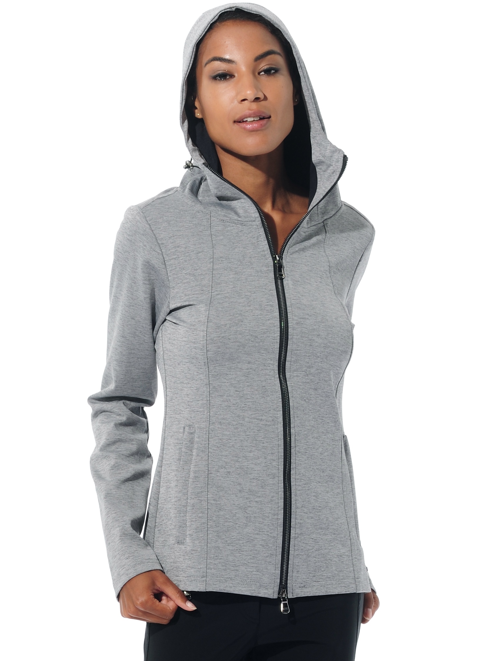 Shapewear hoodie grey melange 