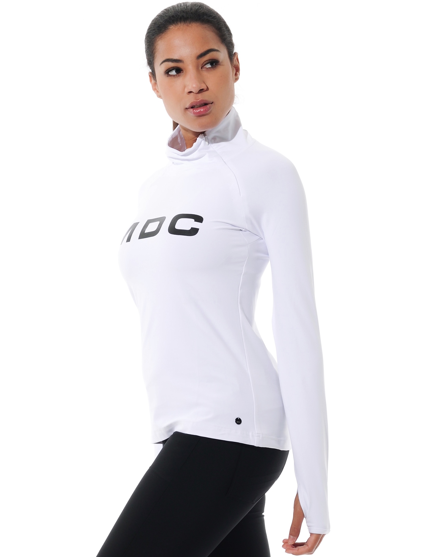 Meryl Zip Longsleeve white