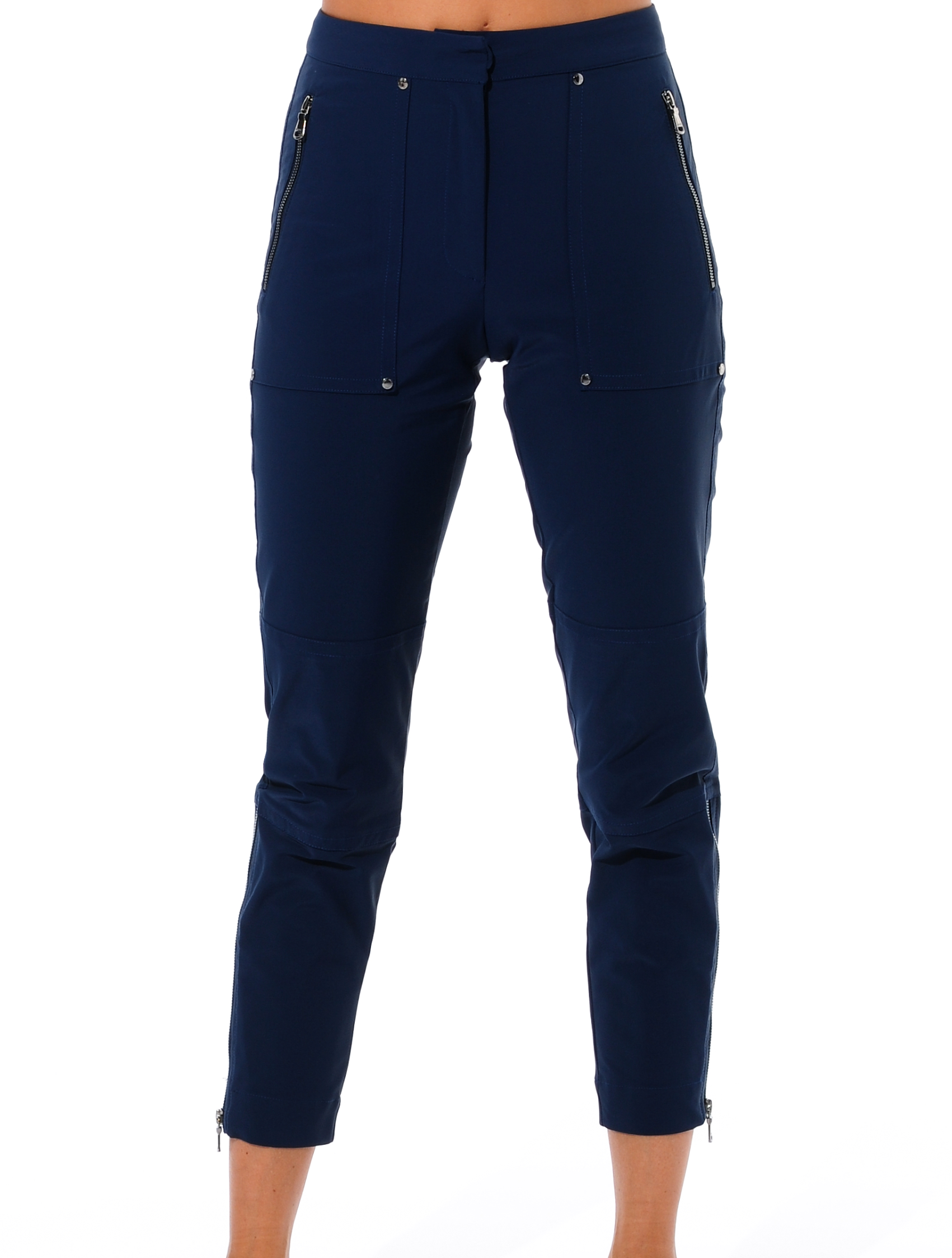 4way stretch tapered fit cargo pants navy 