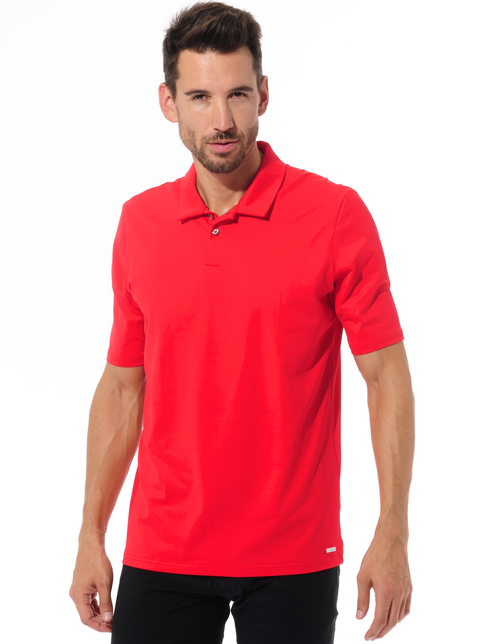 golf polo shirt red 
