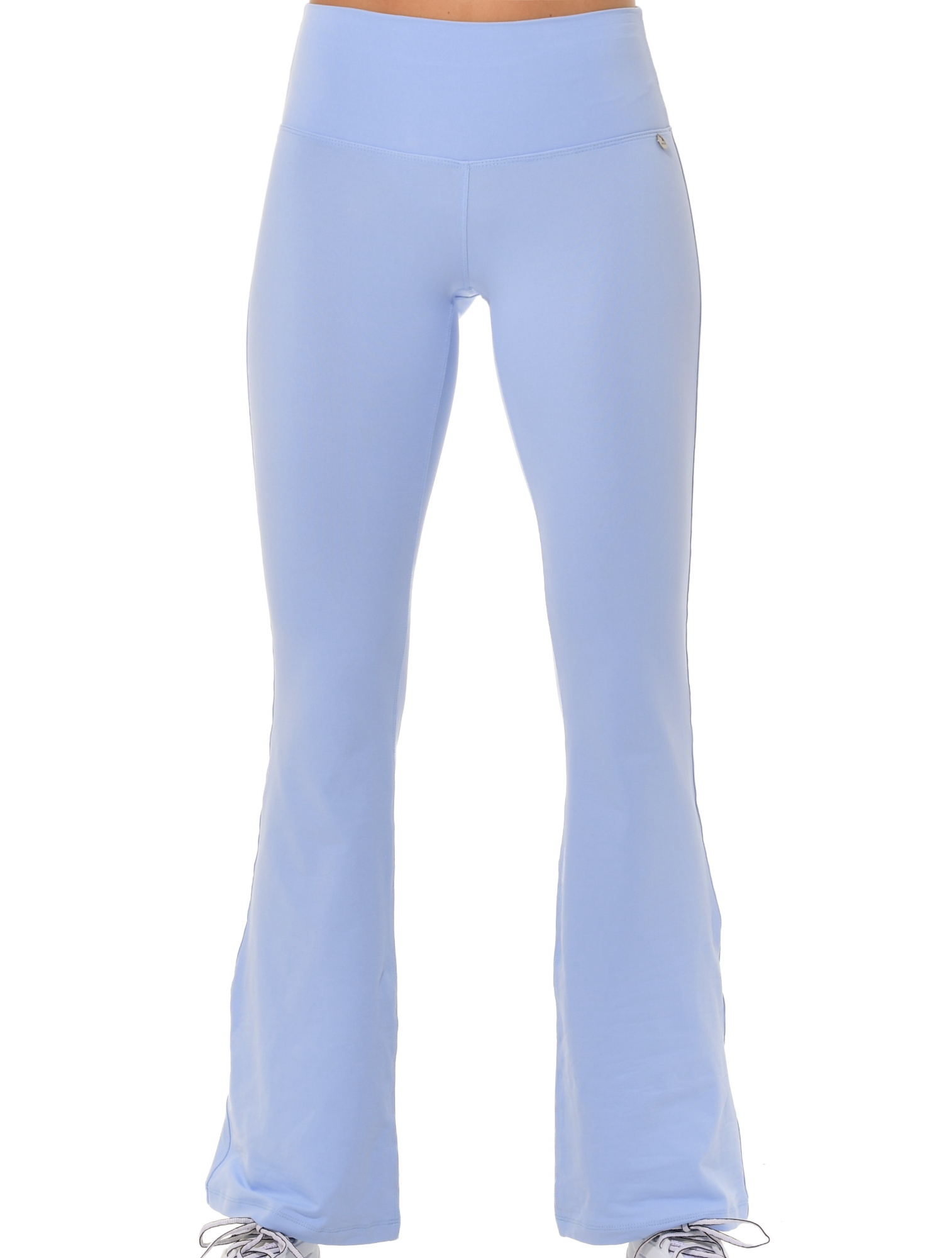 Jersey flared yoga pants cornflower