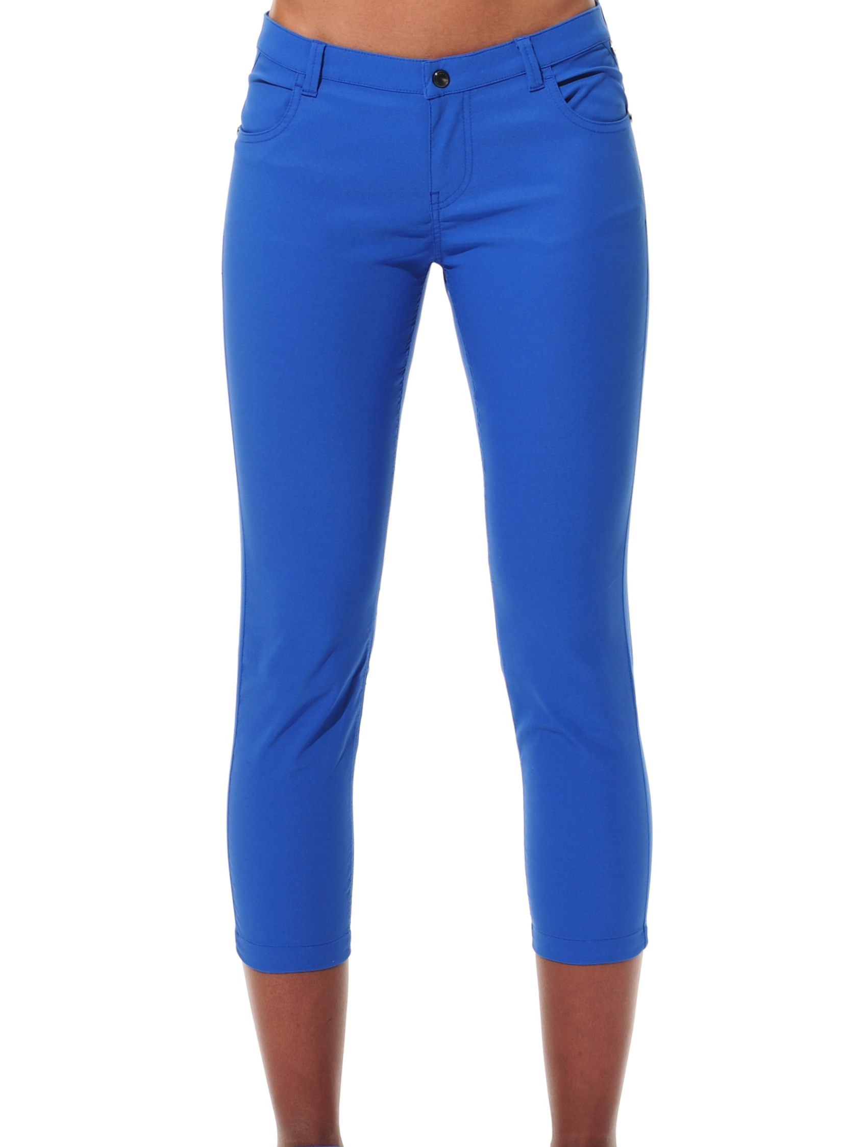 Light Stretch Cropped 5pockets royal