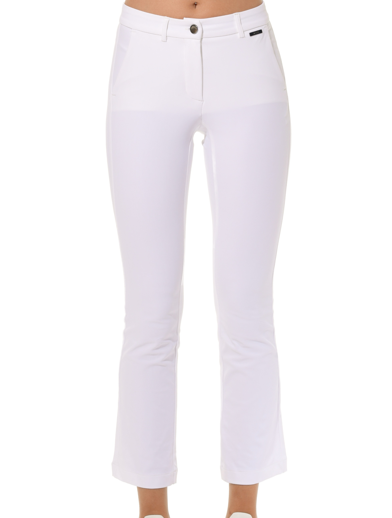 Bi-Stretch Gabardine Ankle Chinos white