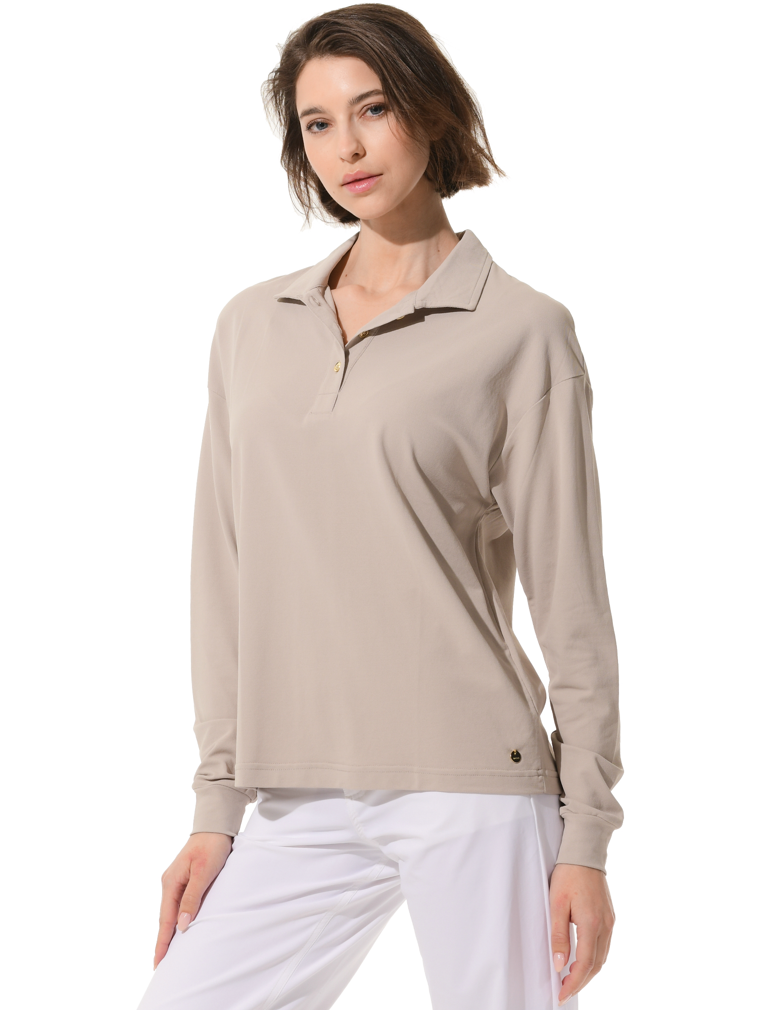 Piqué Golf Poloshirt light taupe