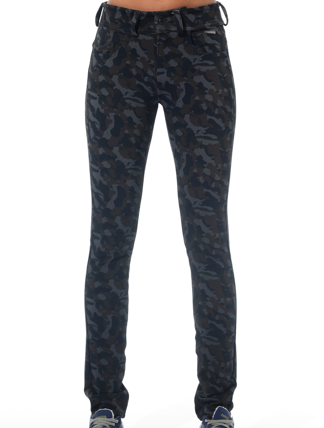 Shape Stretch Print Thermo 5pocket camouflage night blue