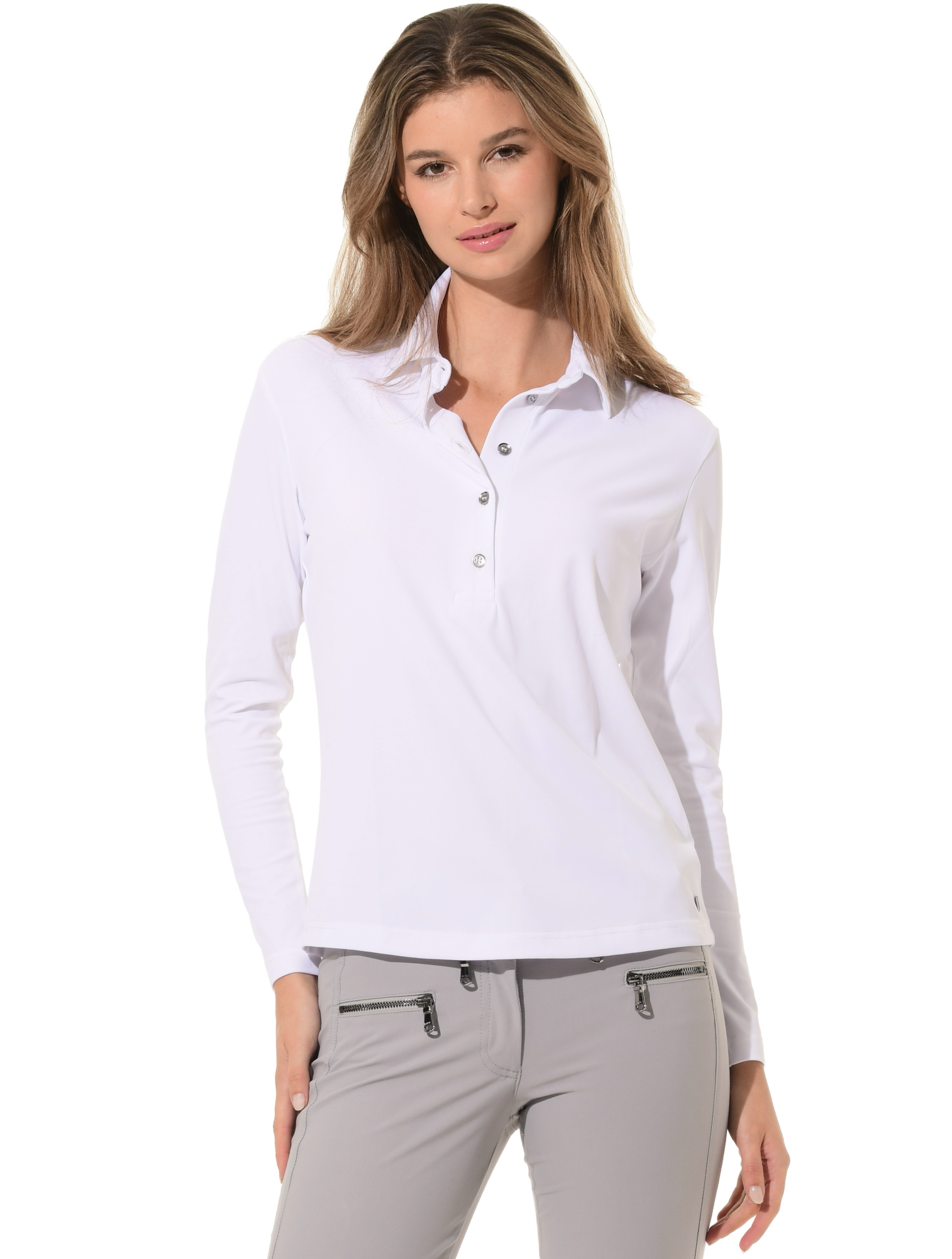 Micro Piqué Golf Poloshirt white