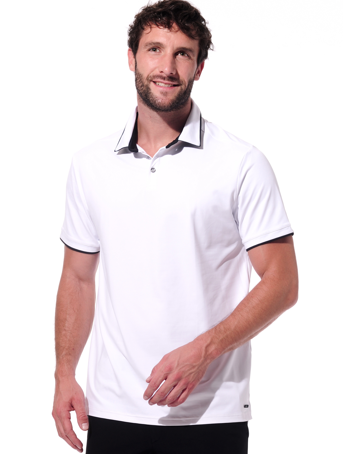 Meryl polo shirt white/black 
