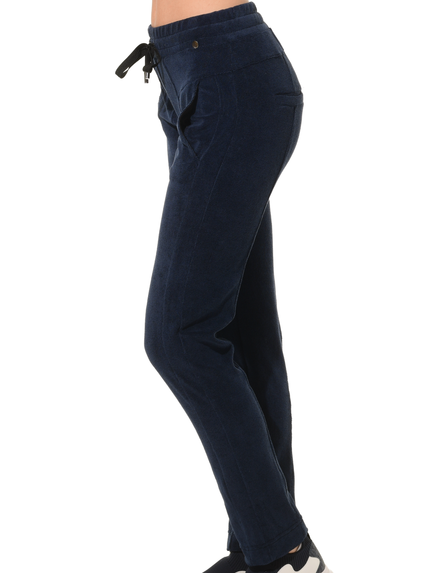 Terry Slim Sports Leisure Pants navy