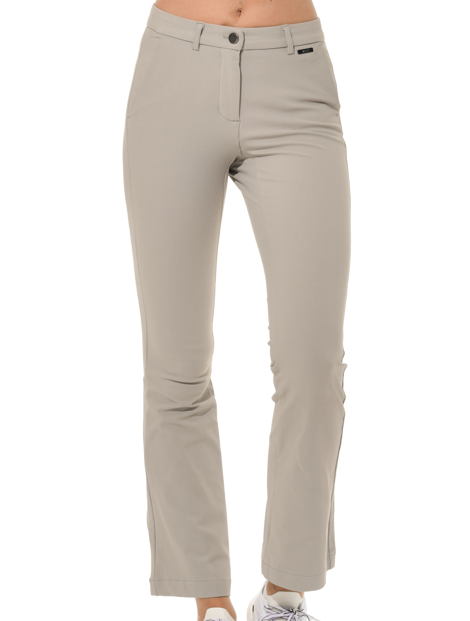 Bi-Stretch Gabardine Flared Chinos sage grey