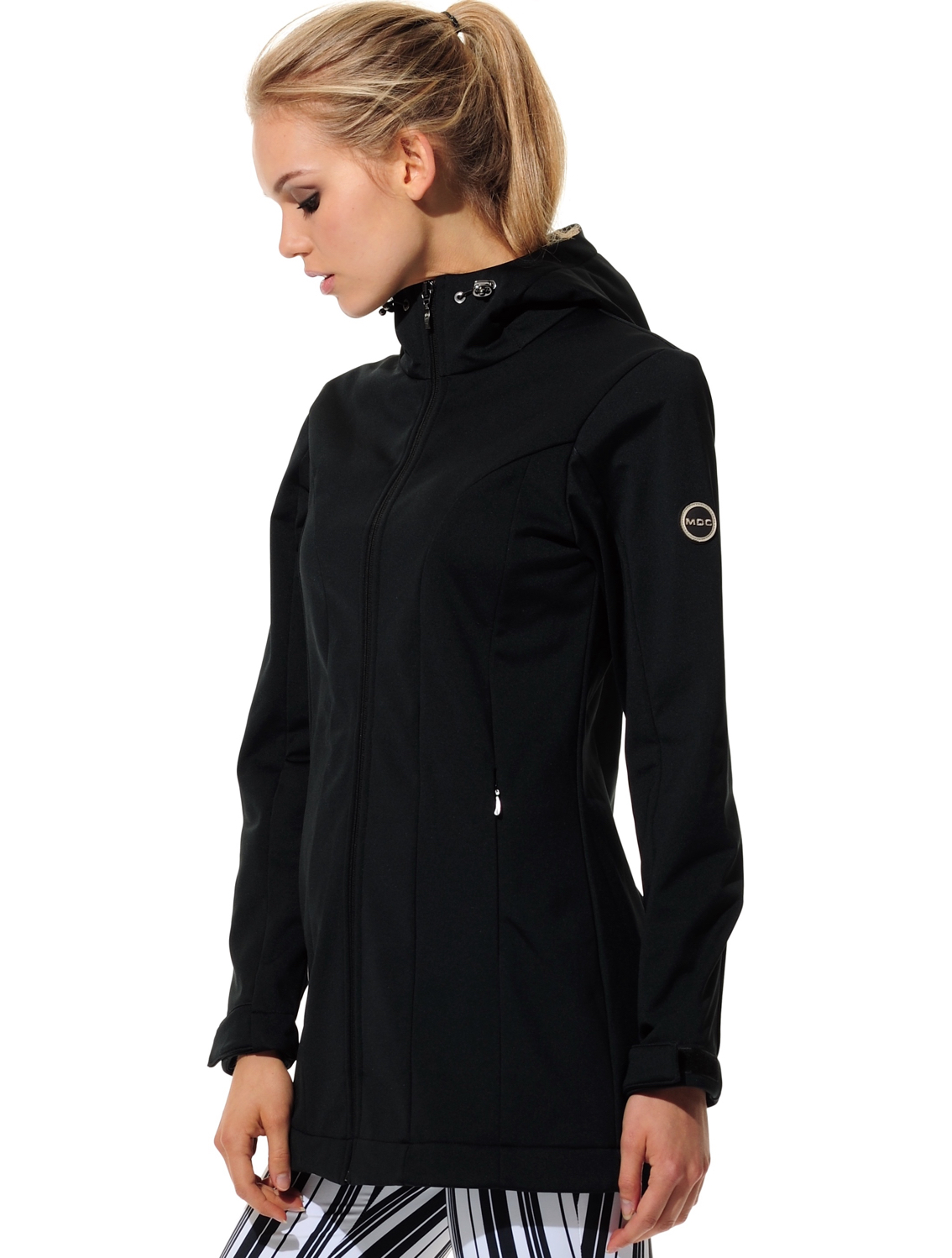 Power Stretch Long Jacket black