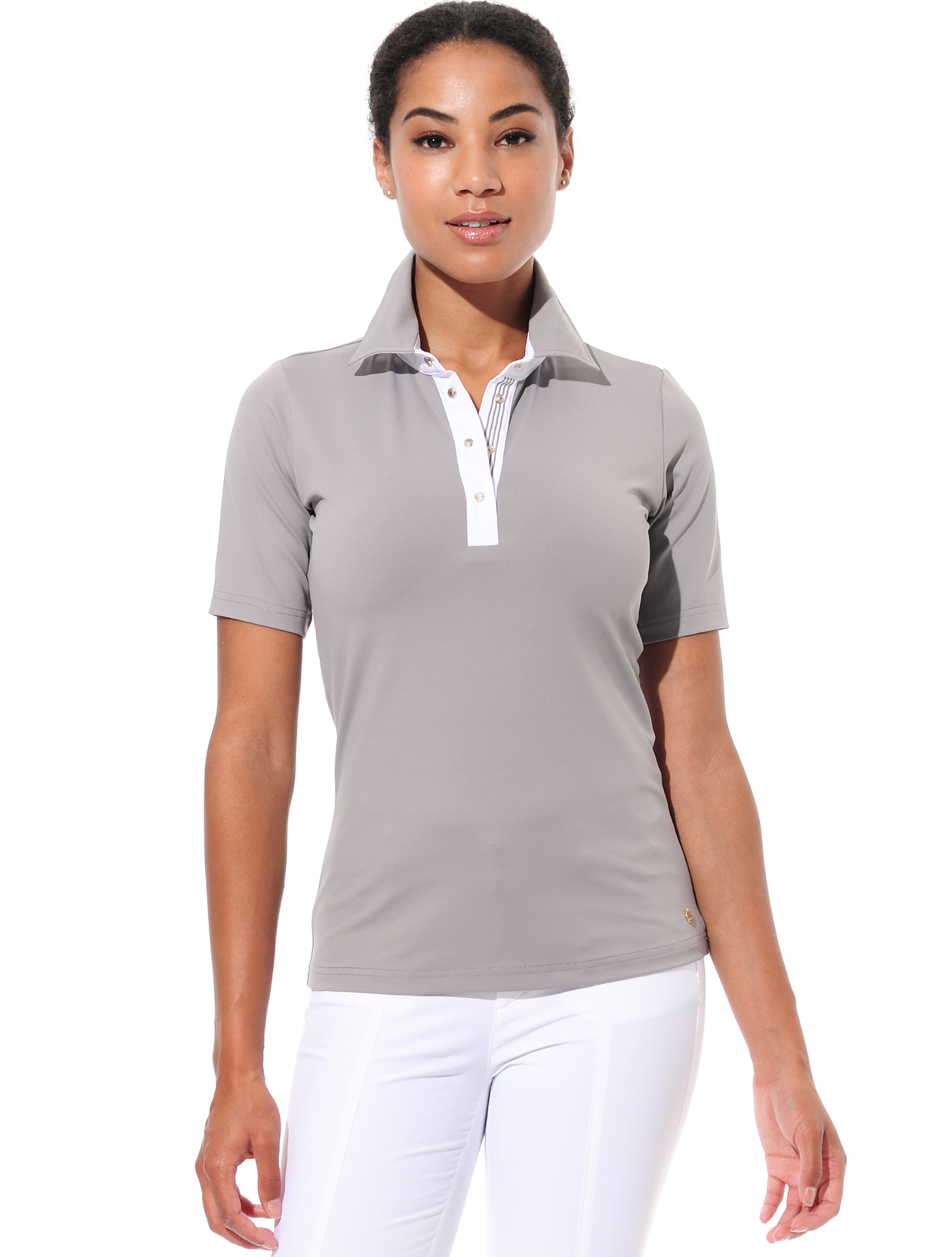 Jersey golf polo shirt grey 