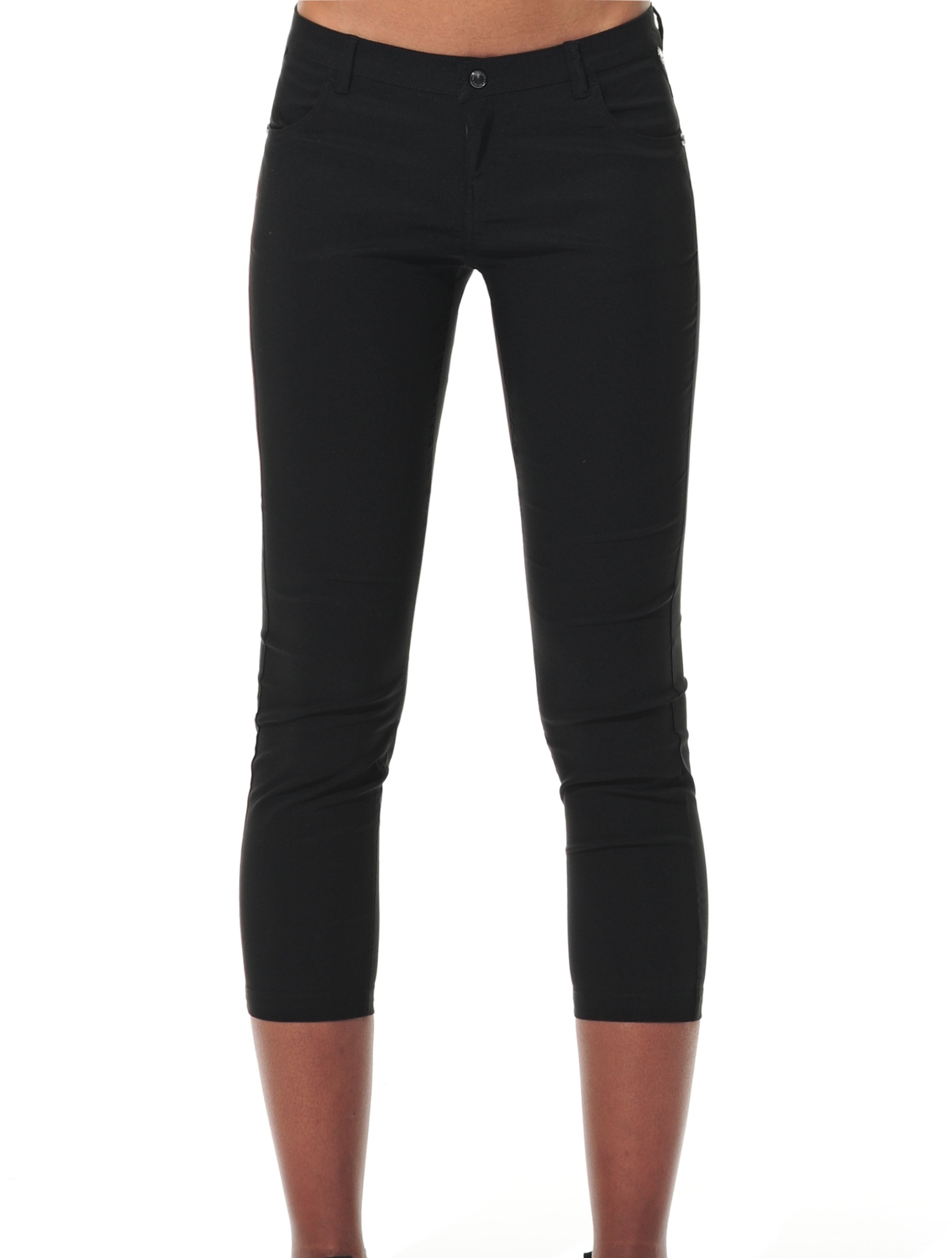 Light Stretch Cropped 5pockets black