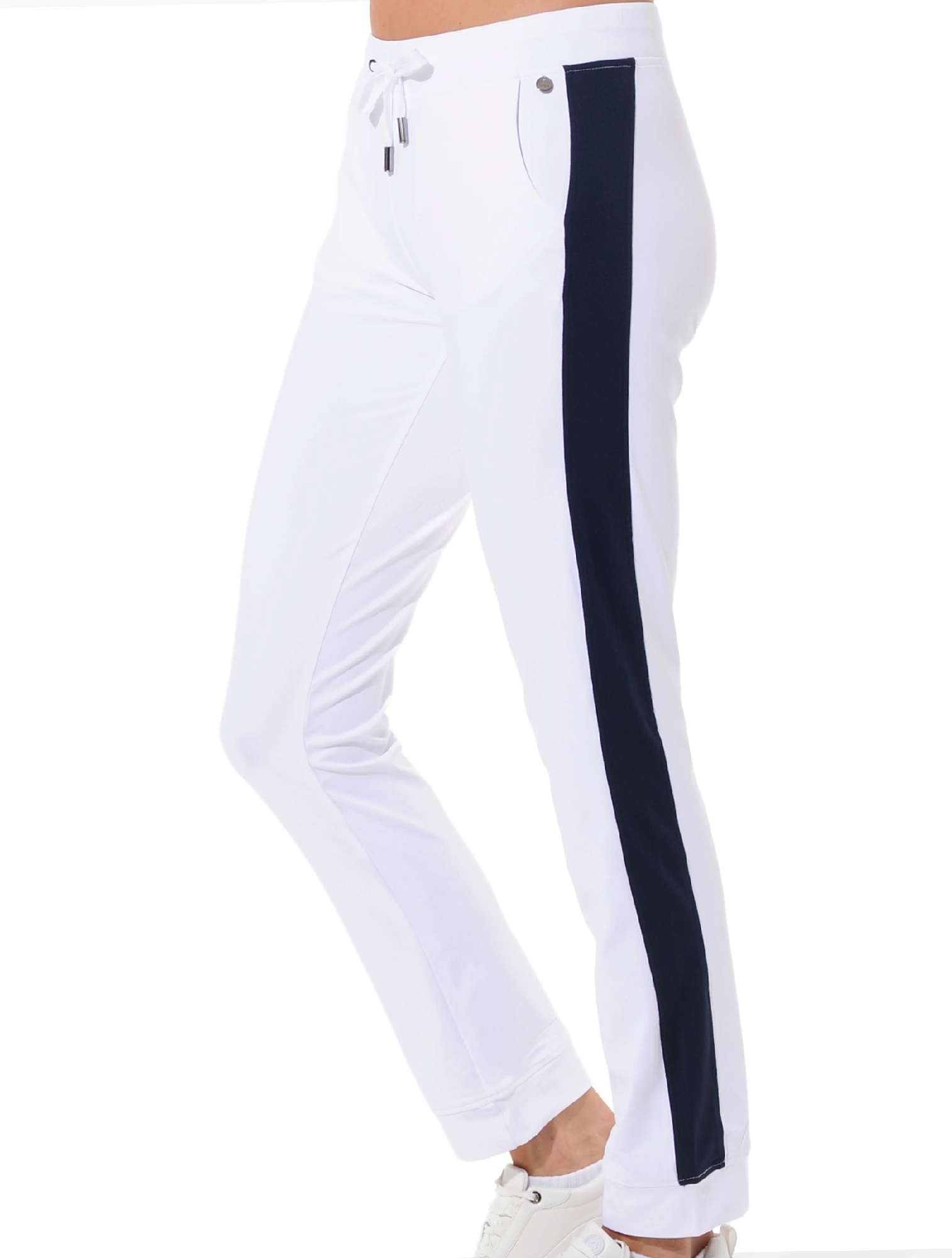 Meryl track pants white/navy 