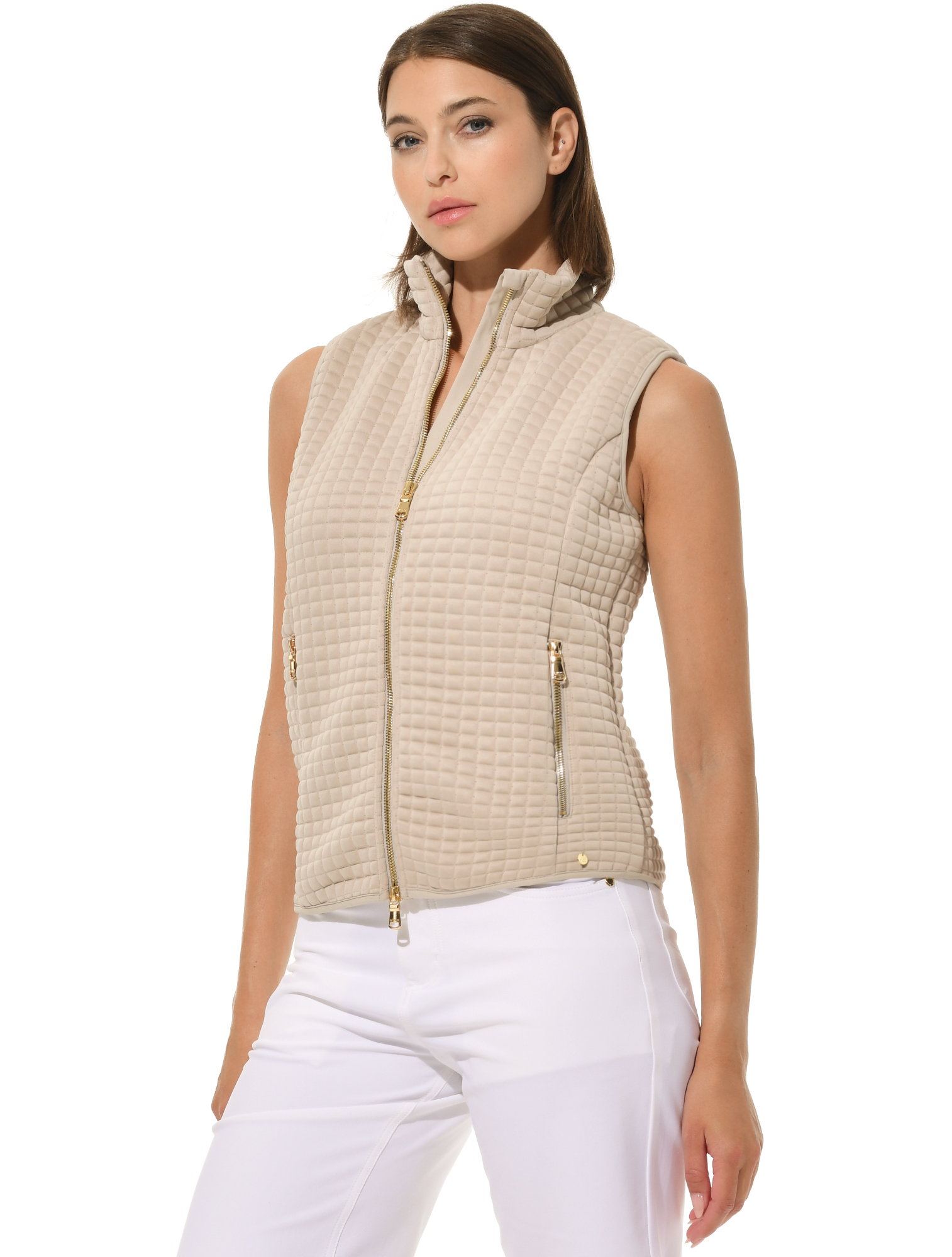 Veruno vest light taupe