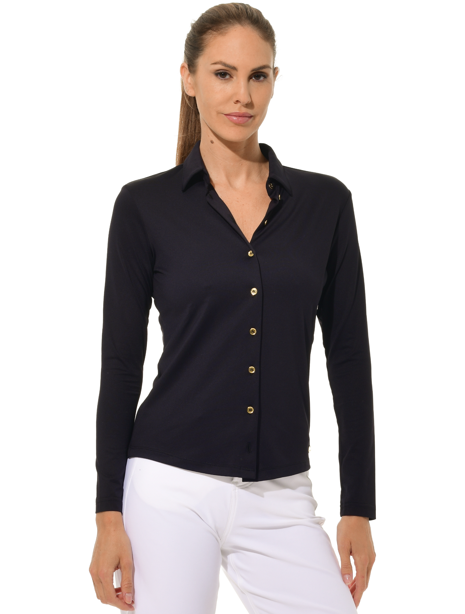 Jersey Golf Poloshirt black