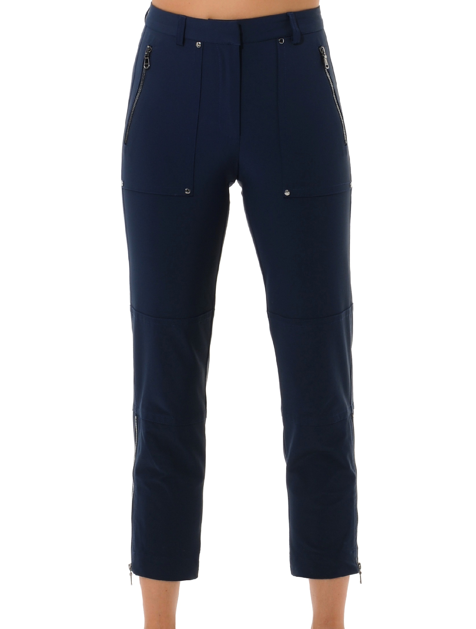4way stretch straight fit cargo pants navy 