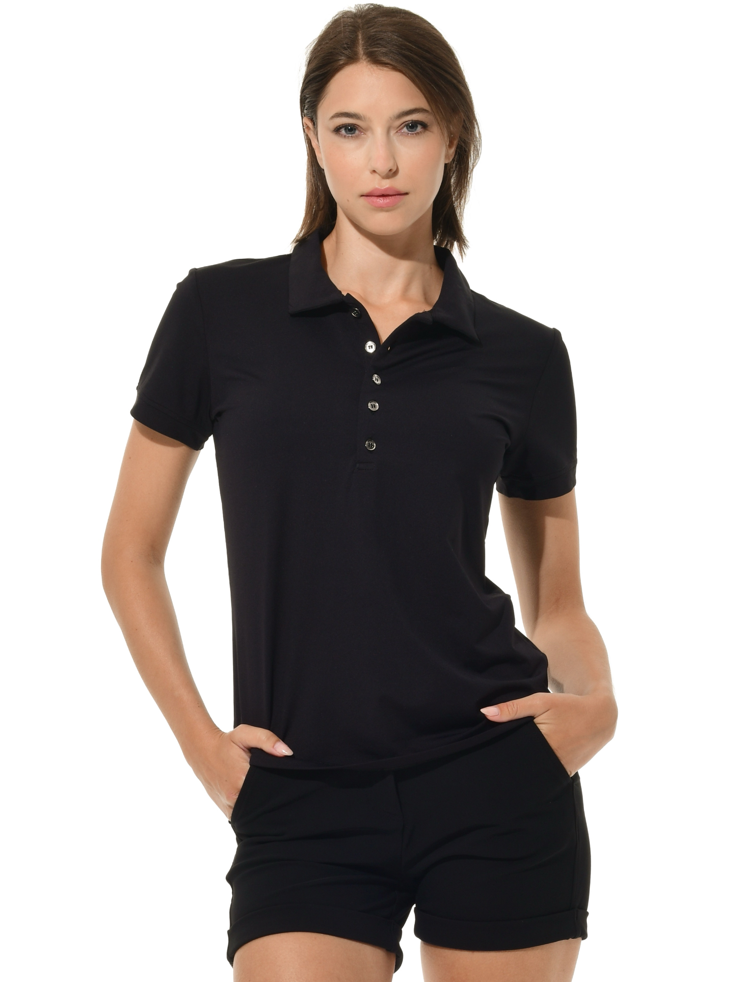 Ultralight Jersey Golf Poloshirt black