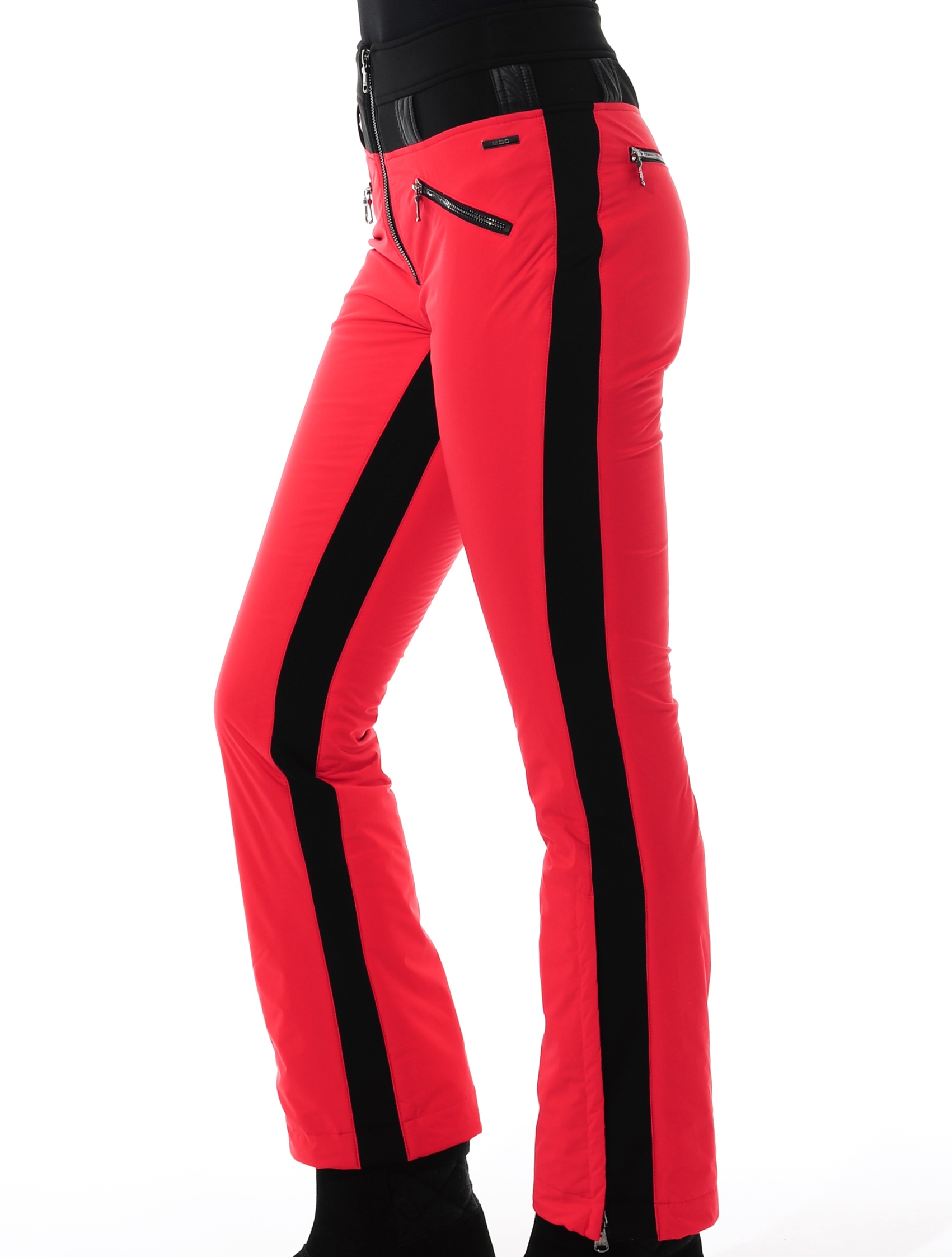 stretch ski pants red/black 