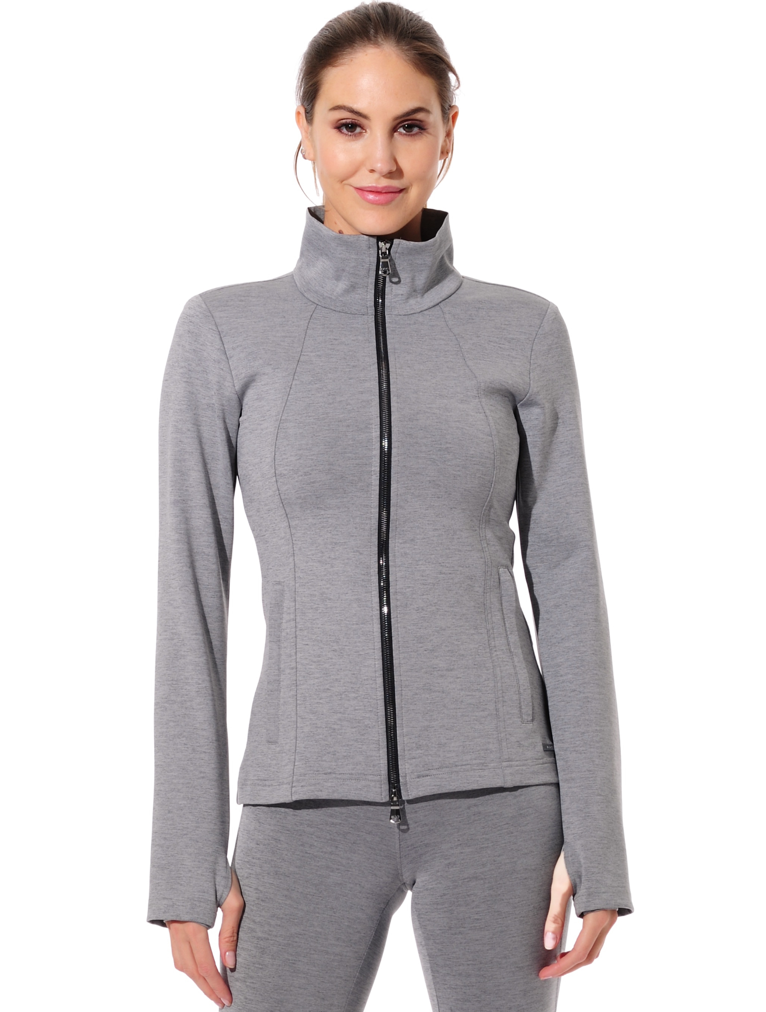 Shapewear stretch jacket grey melange 