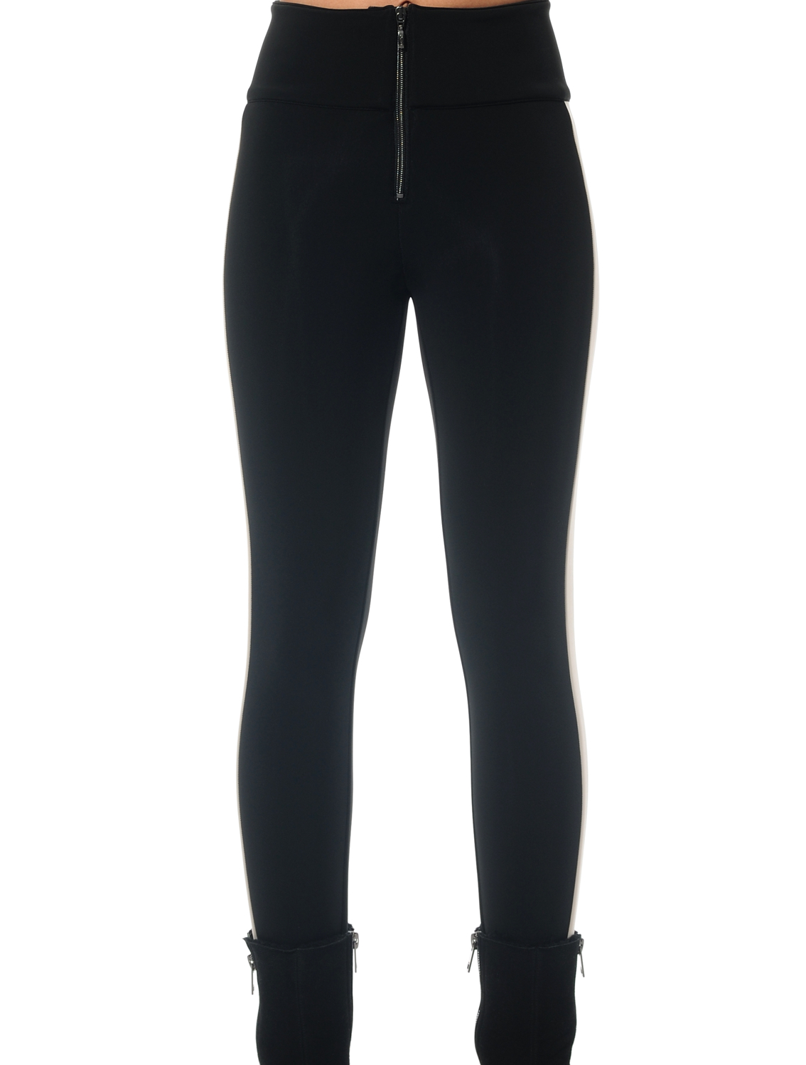 4way stretch in-boot ski pants black/light taupe 