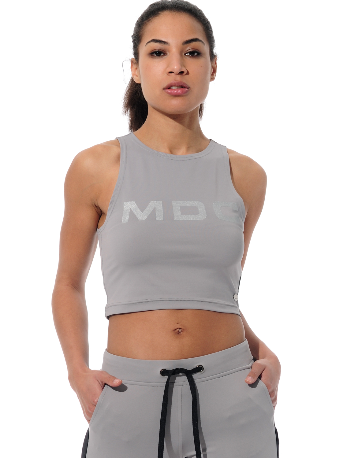 Meryl Crop Top grey