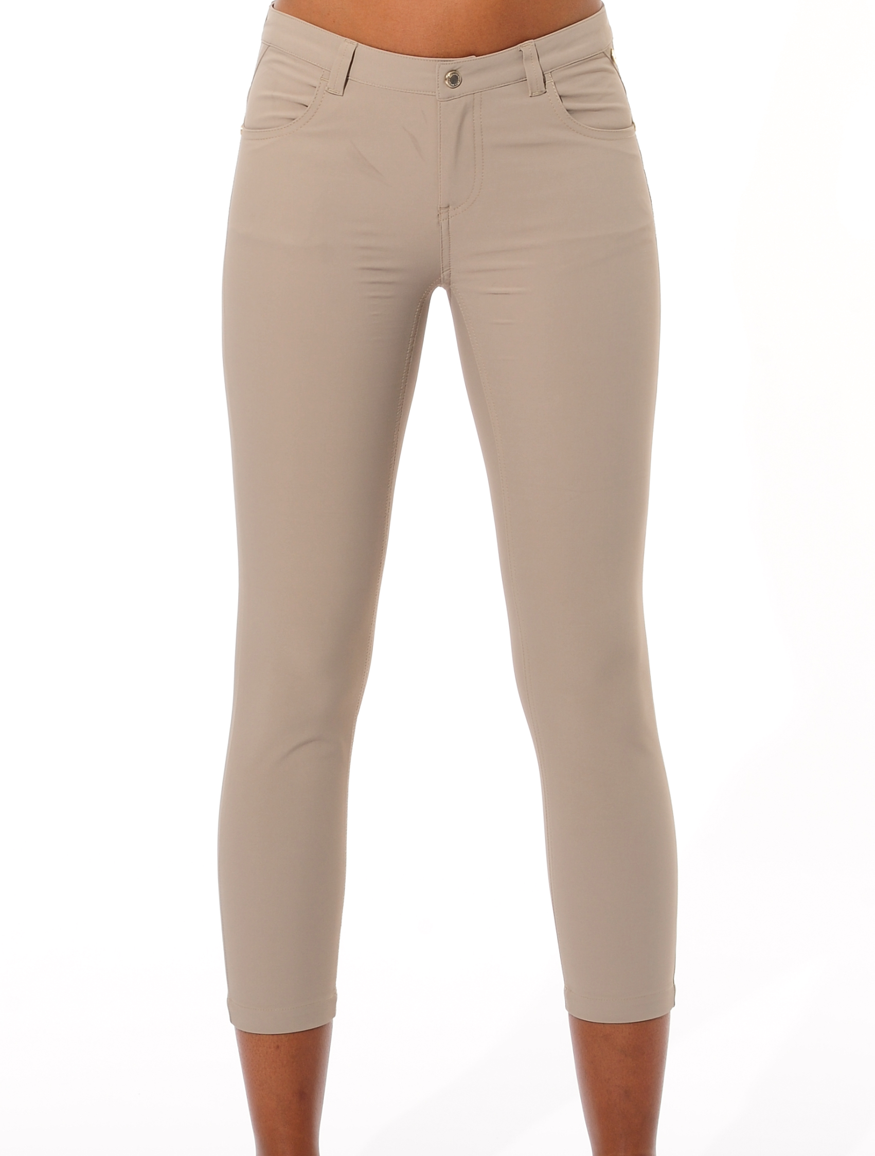 4way Stretch Cropped 5pockets taupe