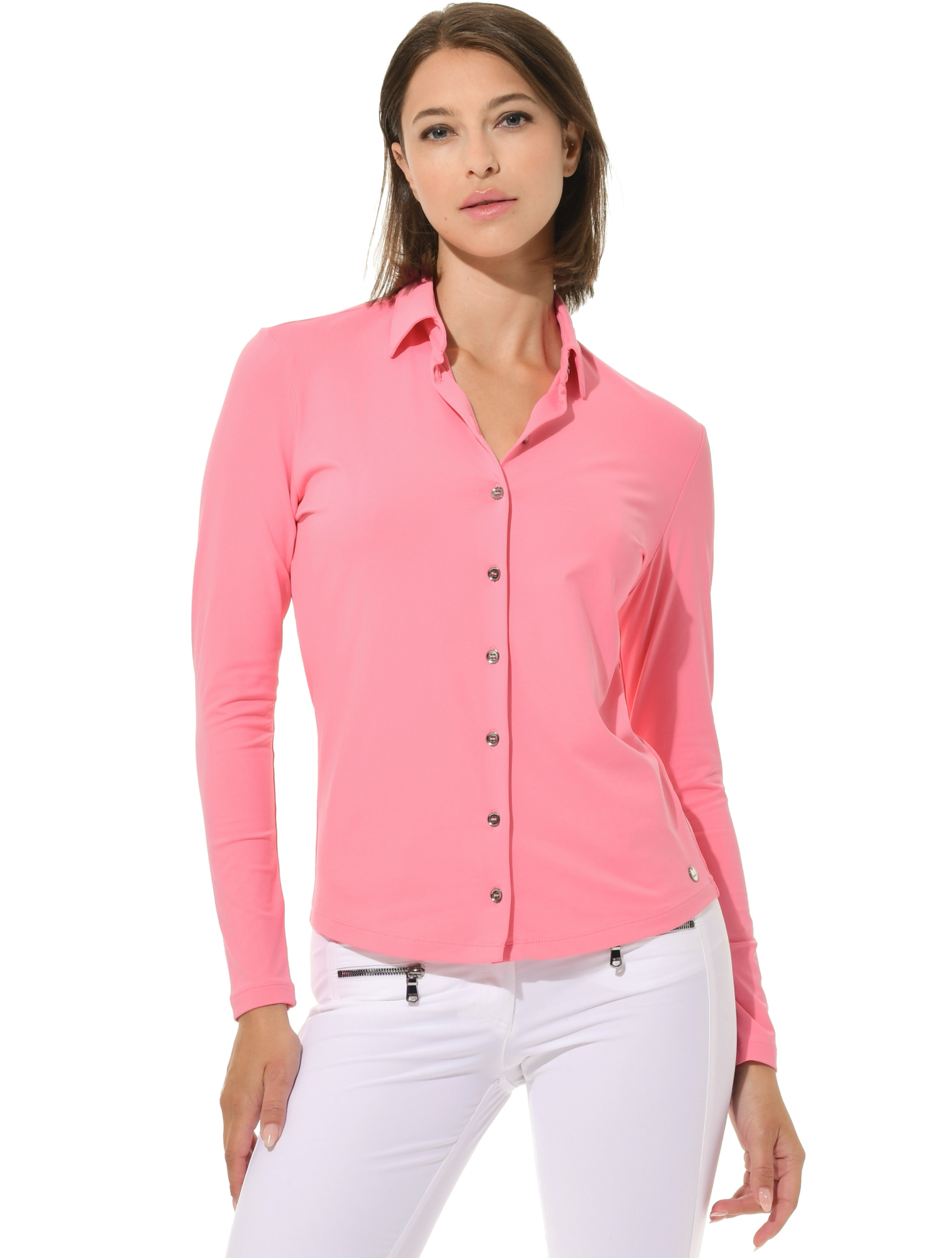 Jersey Golf Poloshirt rose