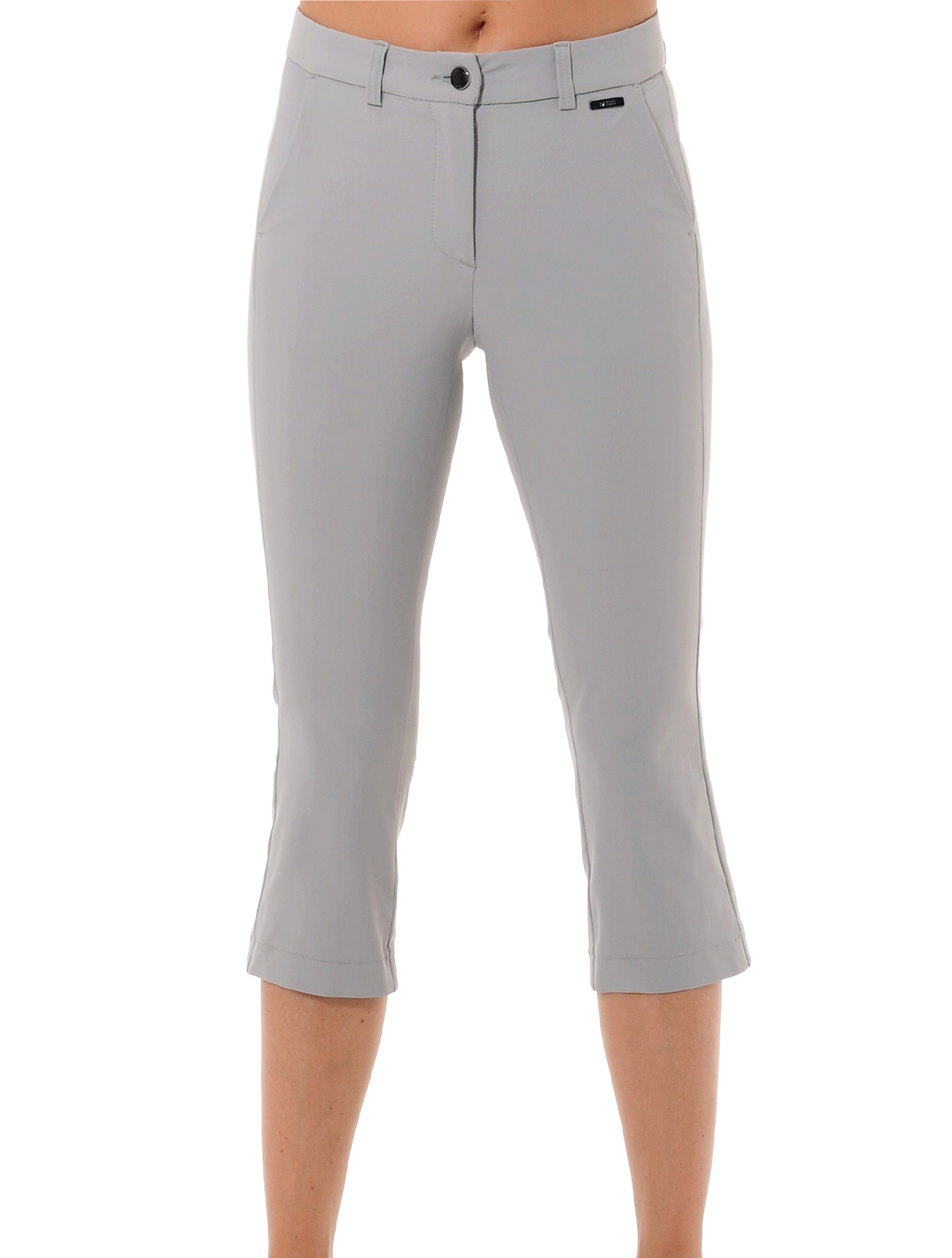 4way Stretch Capri Chinos grey