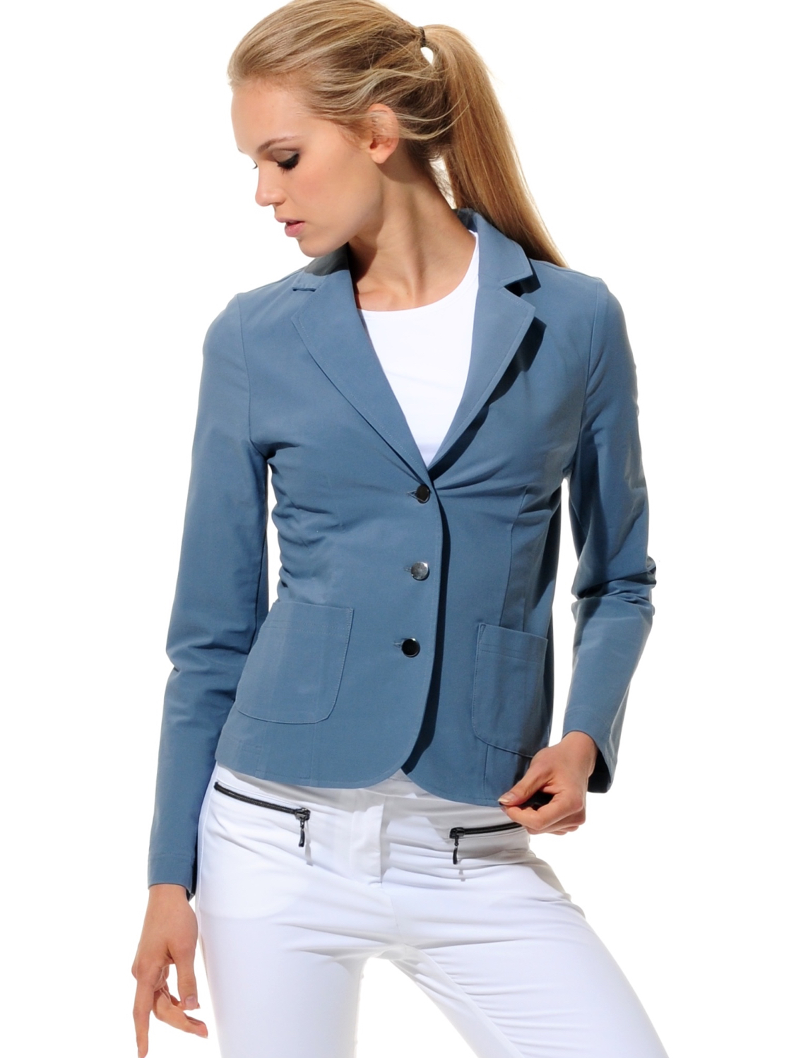 4way Stretch Blazer blue ash