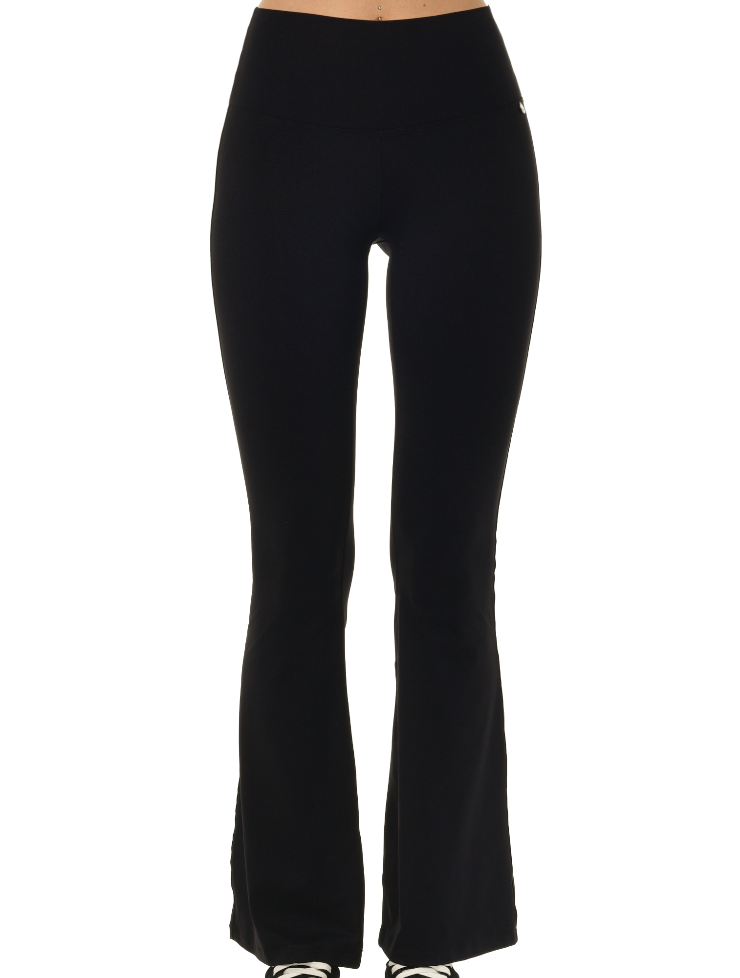 Jersey Flared Yoga Pants black