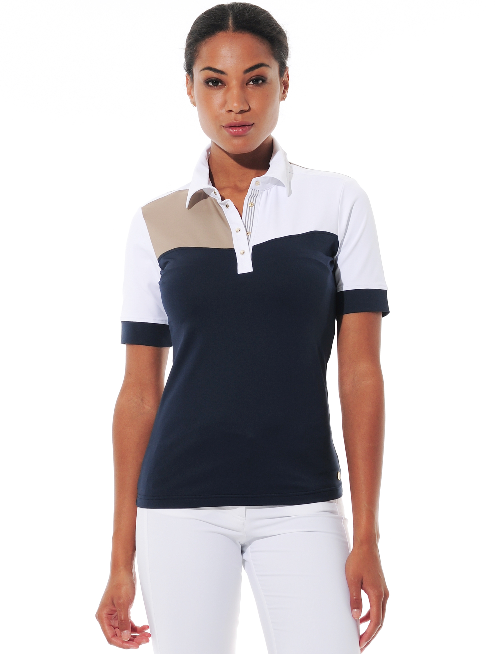 Meryl Polo navy/taupe