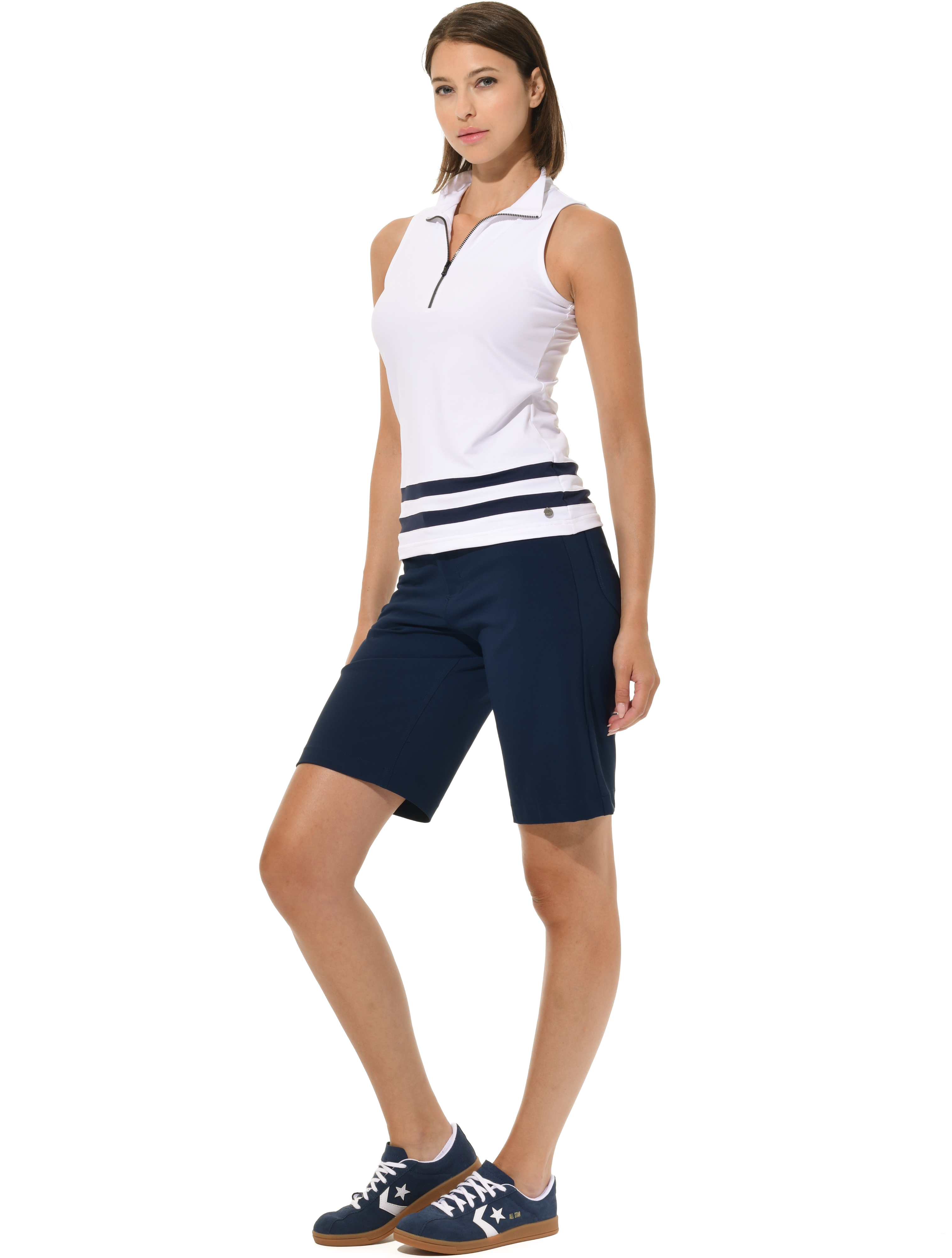 Bi-Stretch Gabardine Golf Bermuda navy
