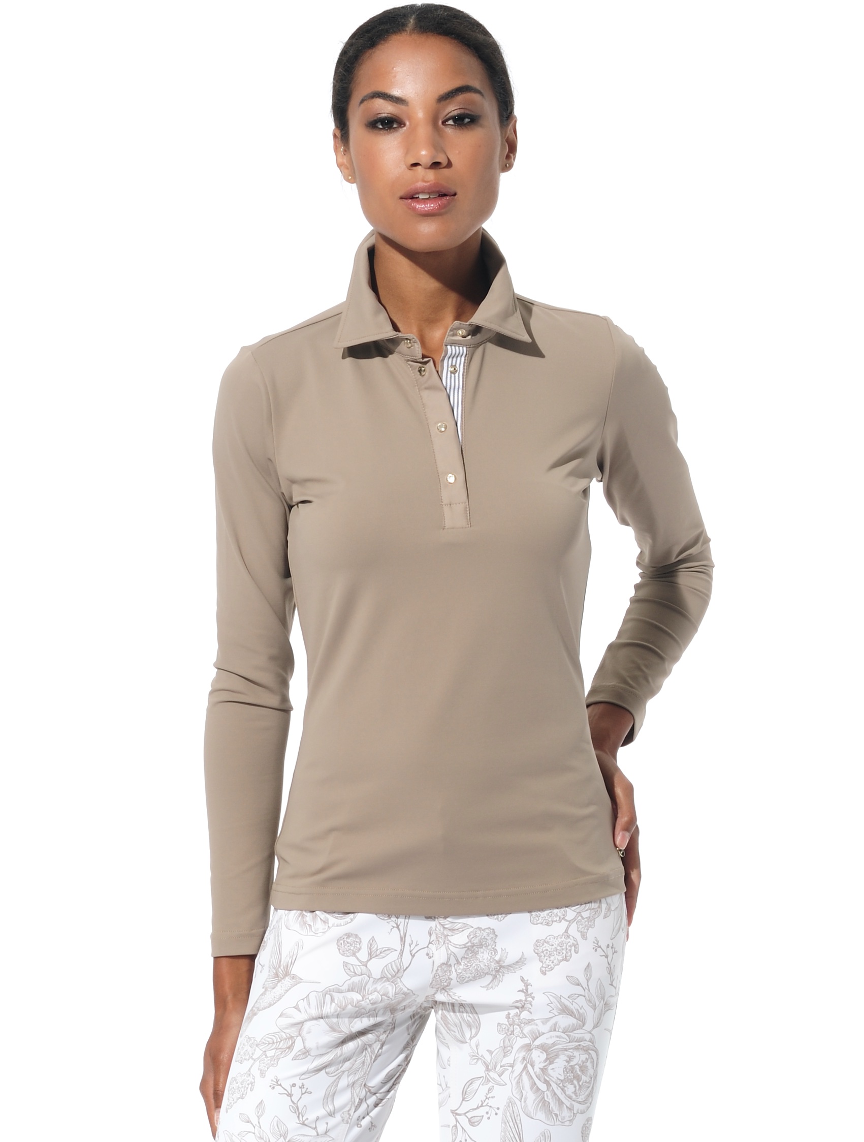 Meryl polo shirt taupe 