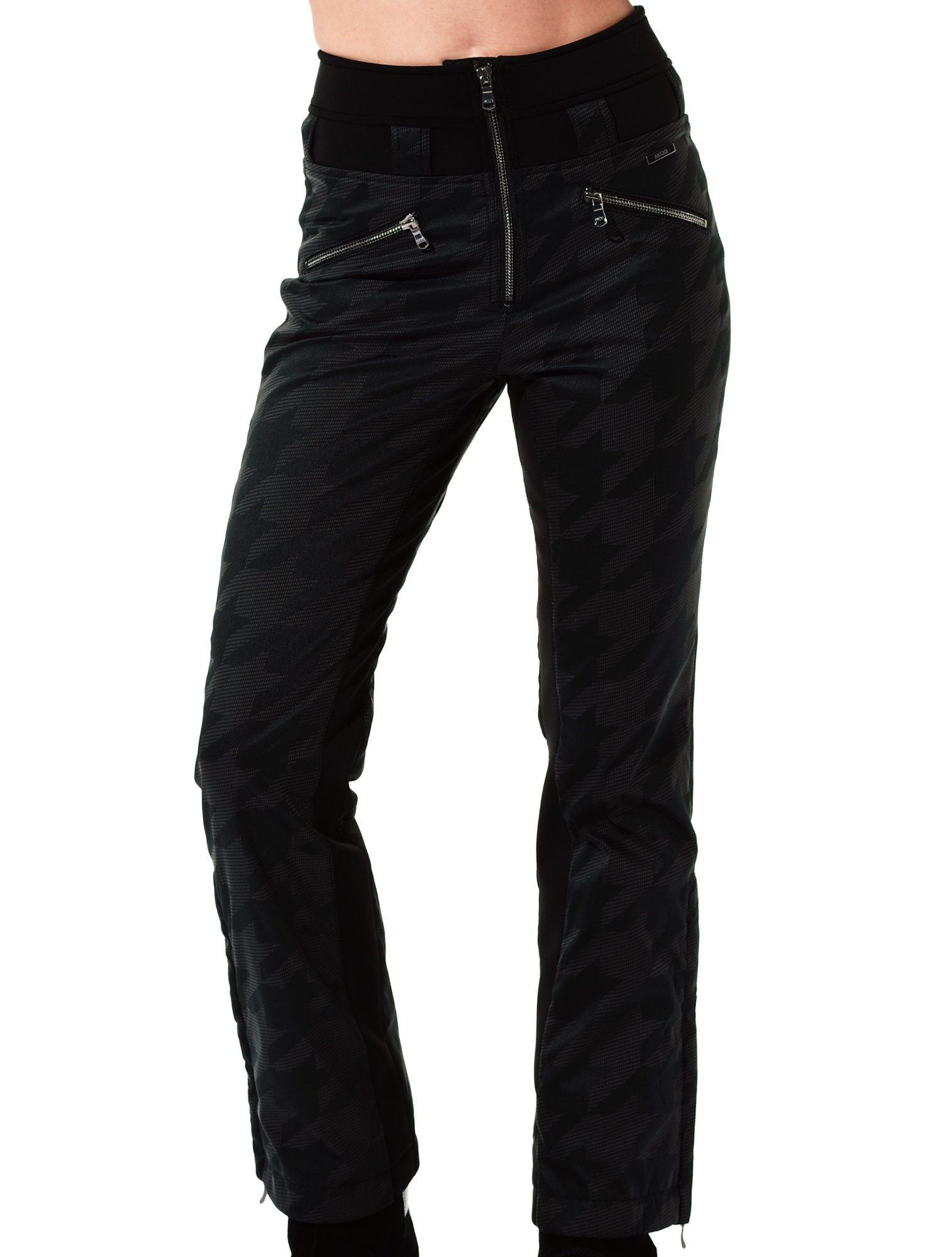 jacquard ski pants black 