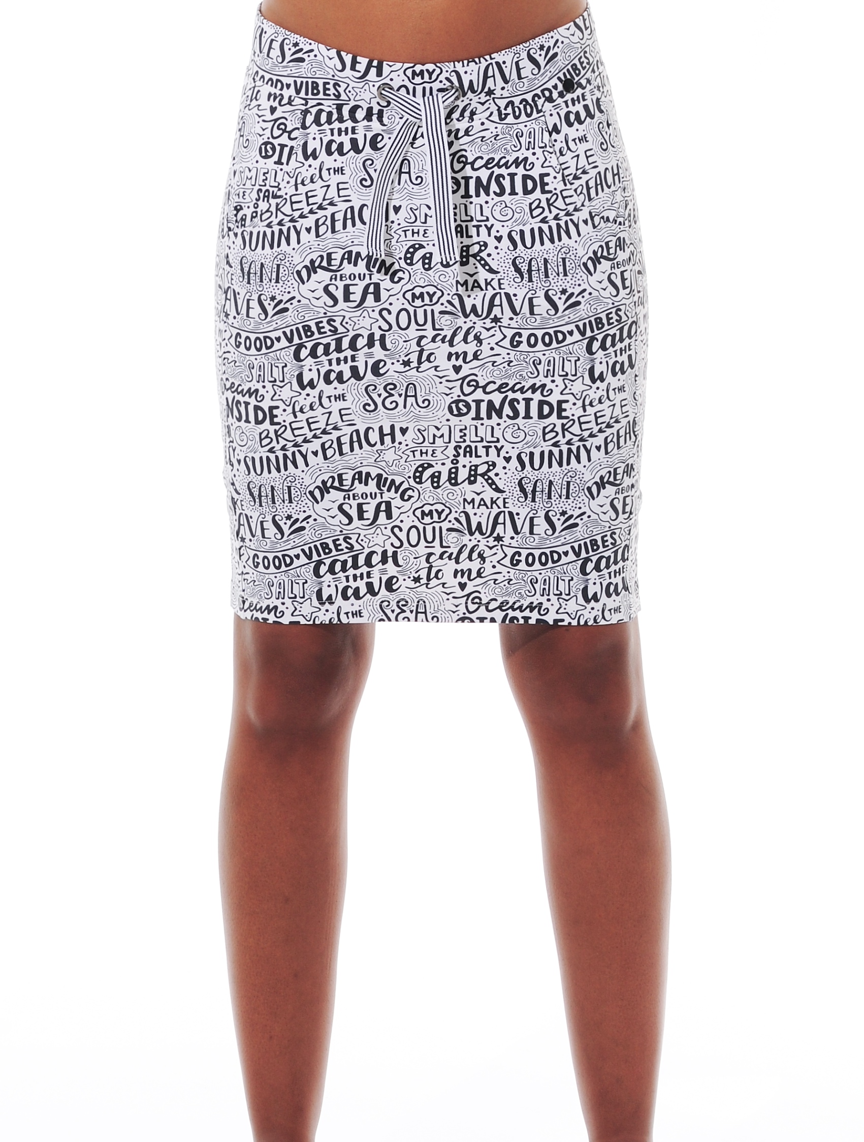 Summer Print Golf Skort black/white