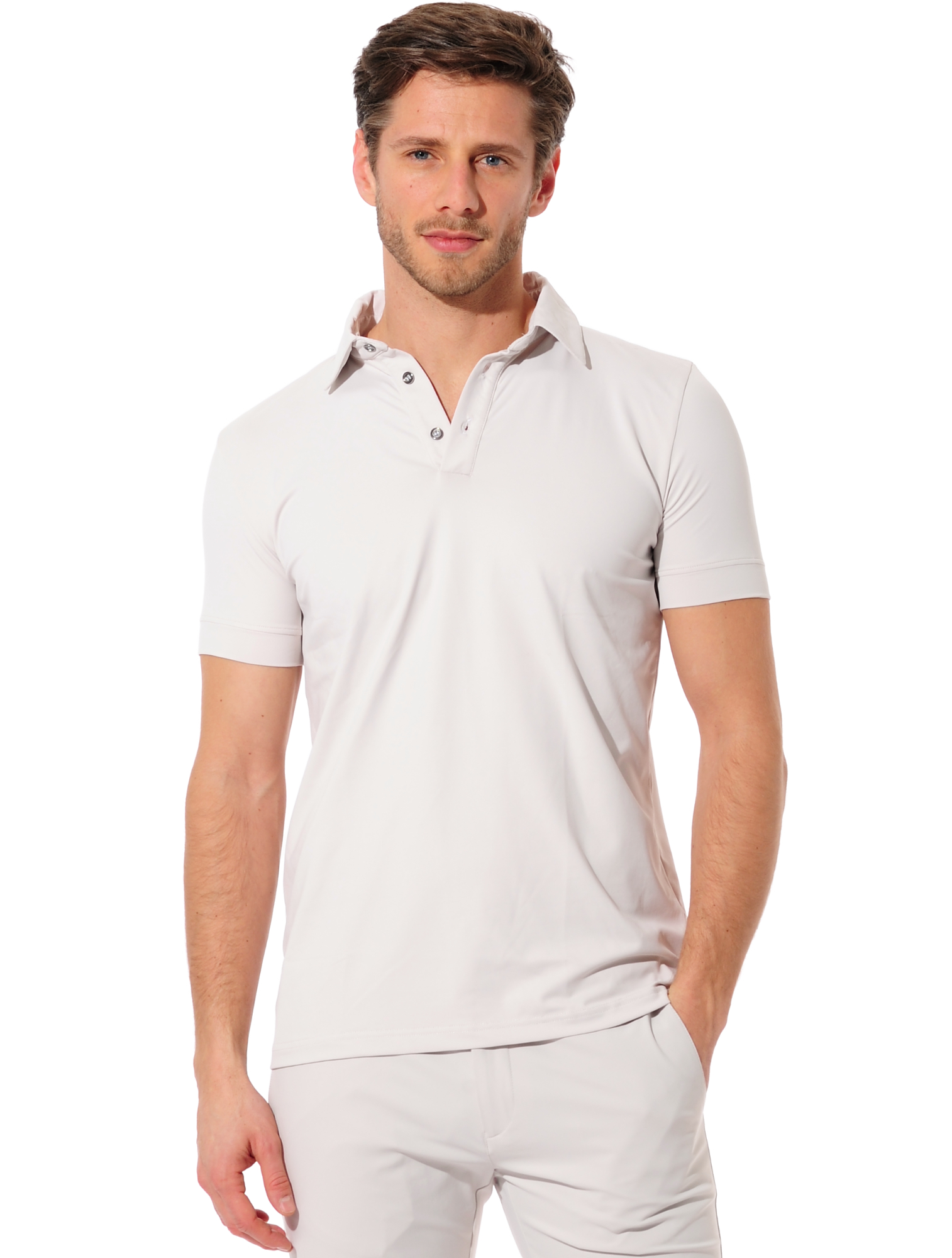 Jersey golf polo shirt linen 