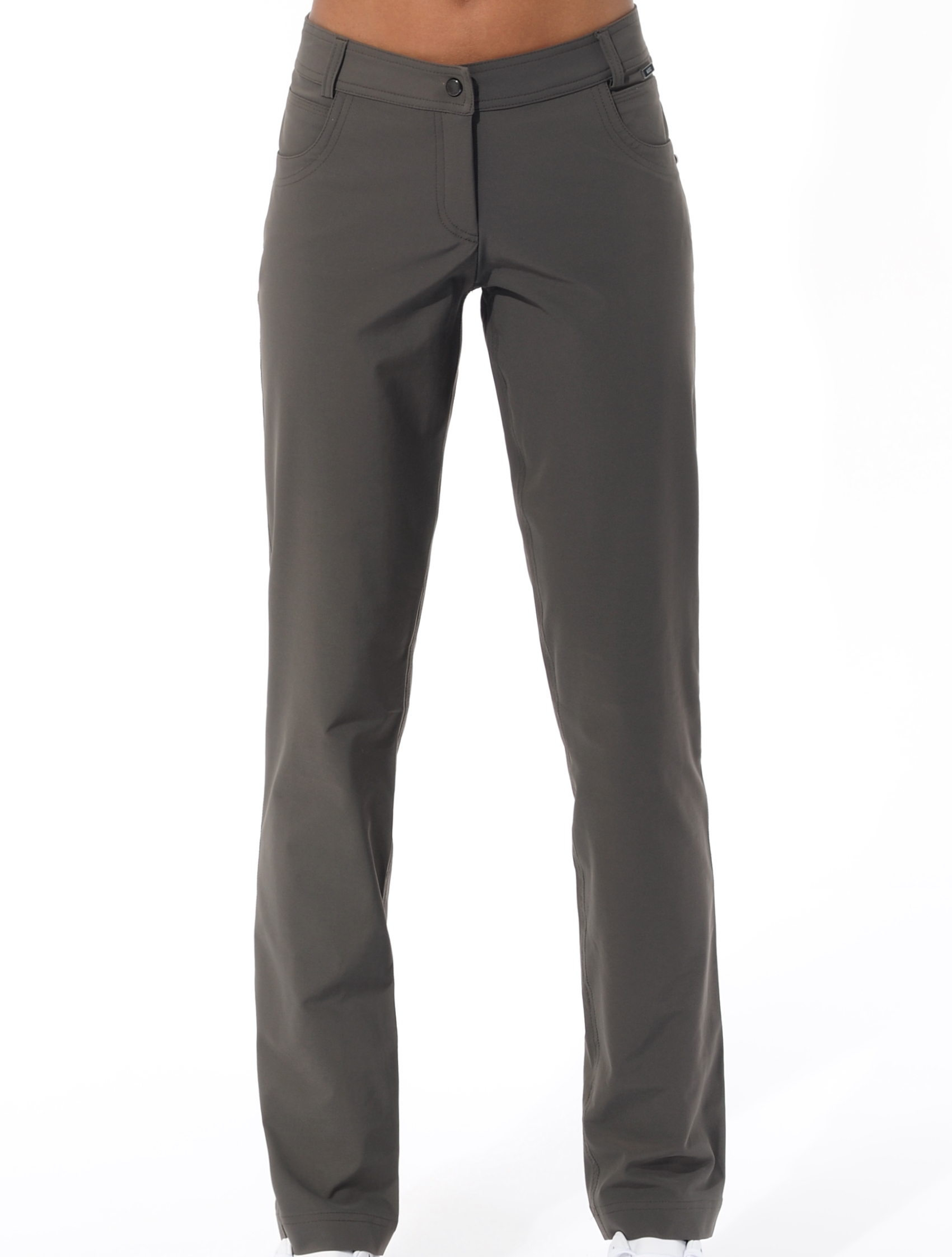 4way stretch straight cut pants stone 