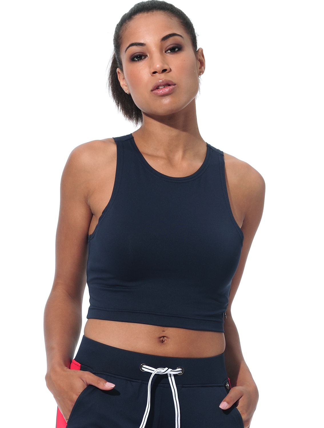 Meryl crop top navy 