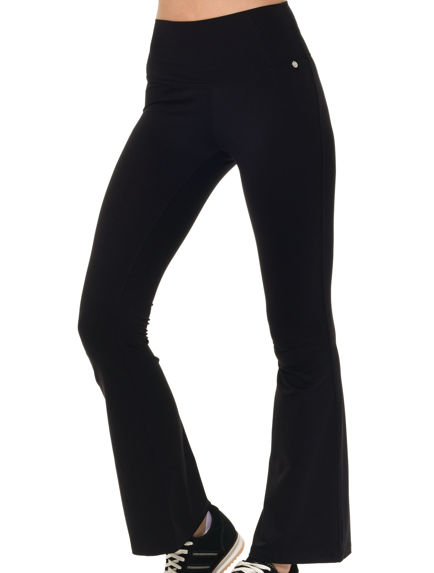 Jersey Flared Yoga Pants black
