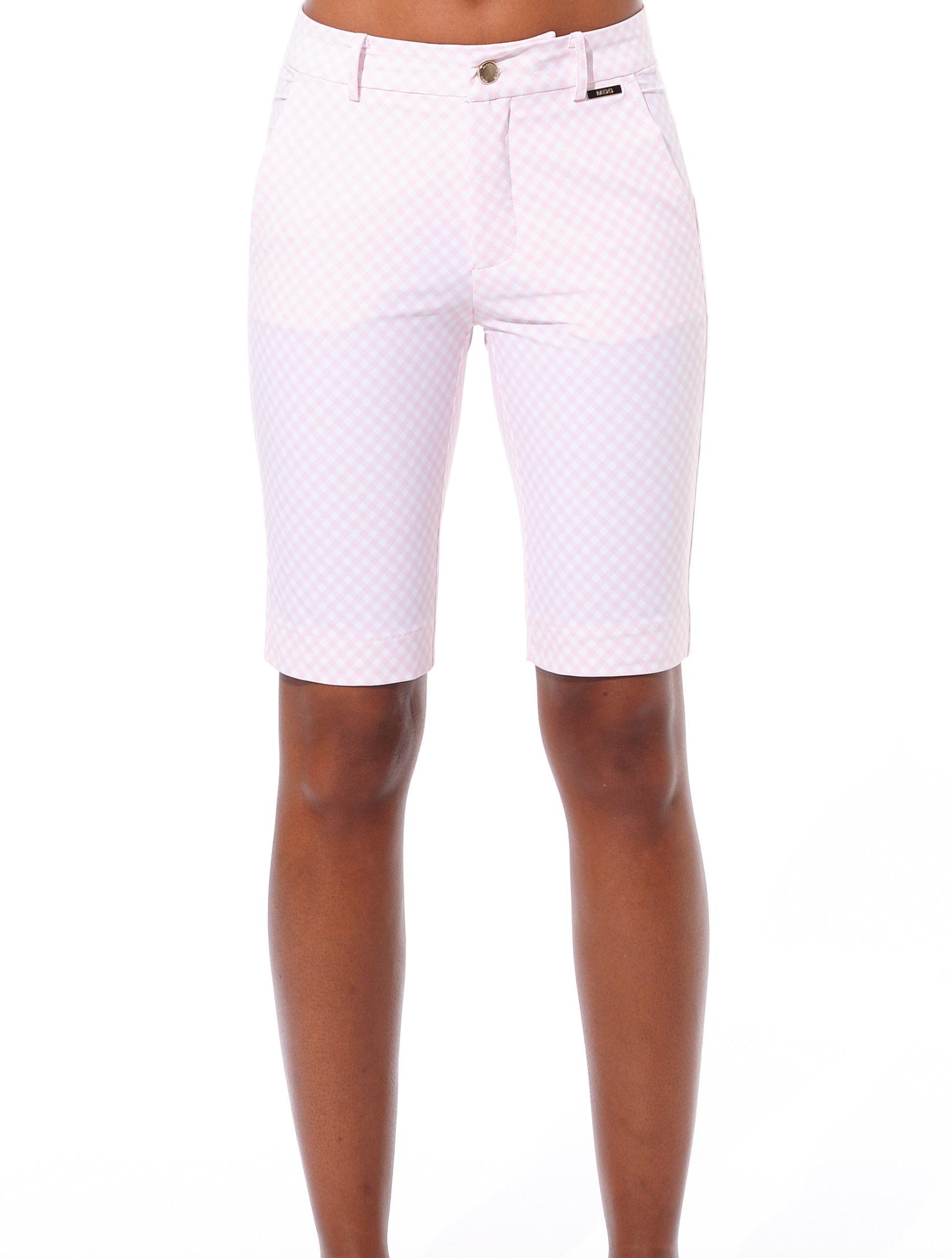 Vichy Print Golf Bermuda macaron