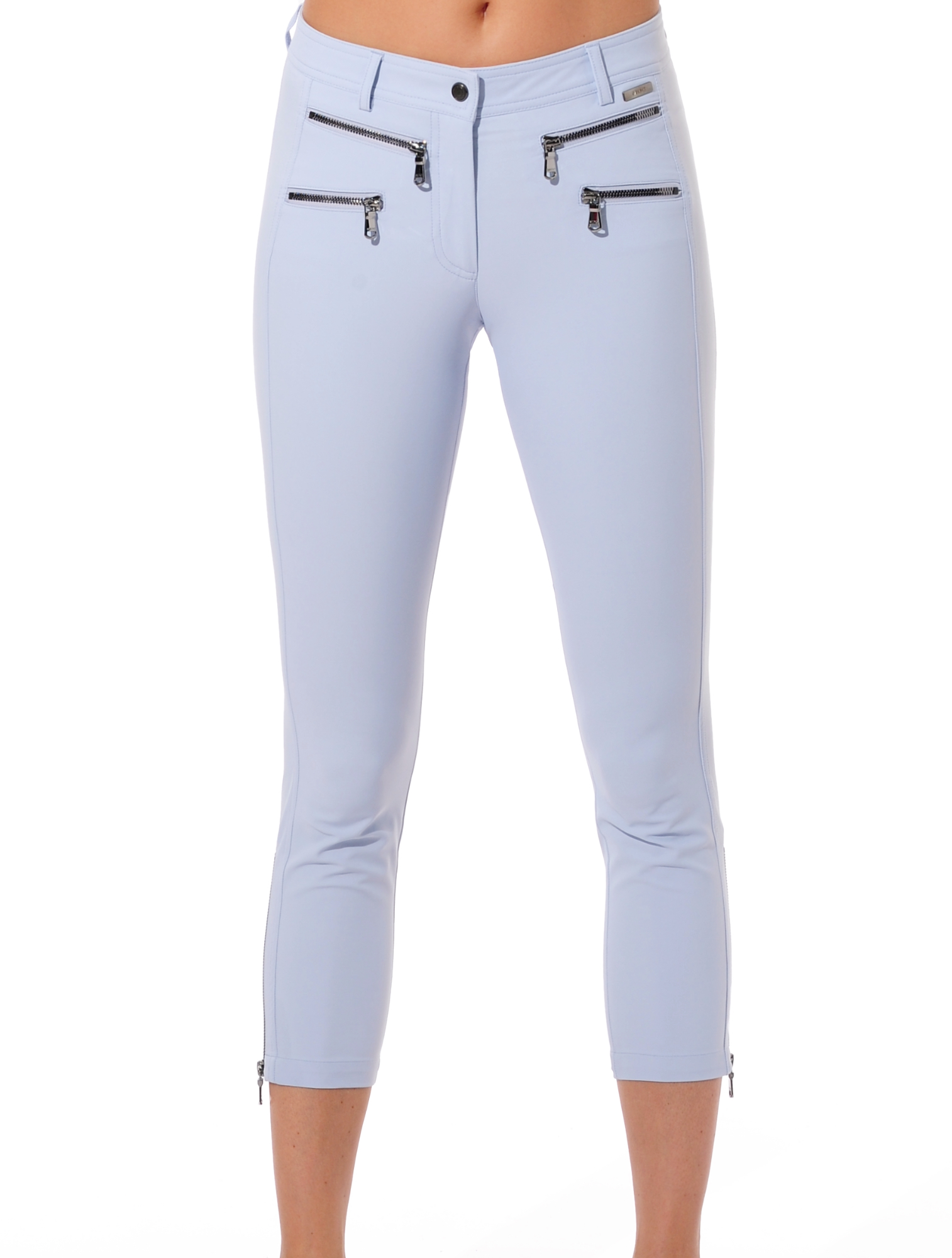 4way Stretch Double Zip Cropped Pants cloud