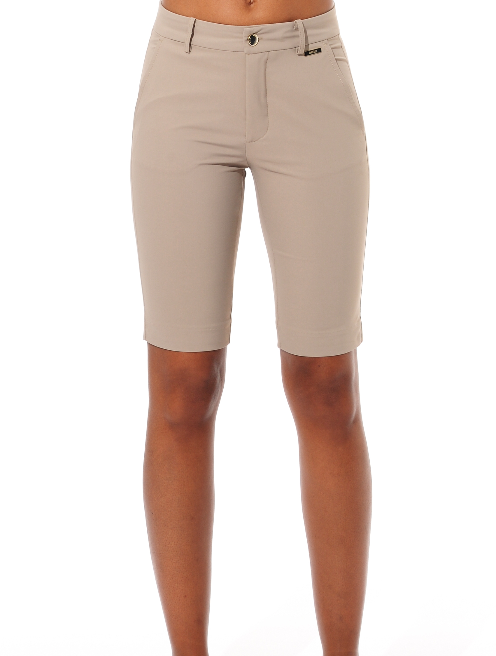 4way stretch golf shorts taupe 