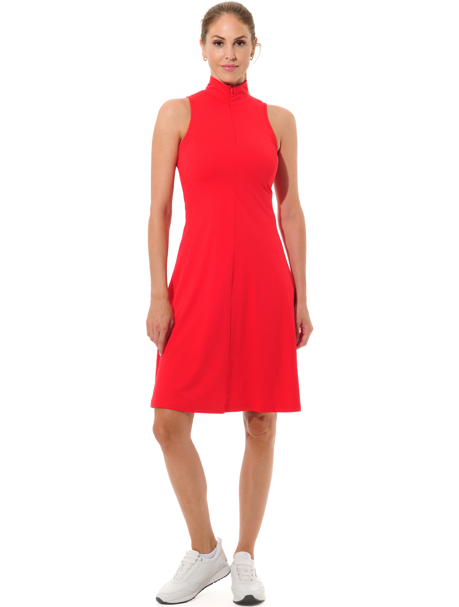 Jersey Golf Kleid red