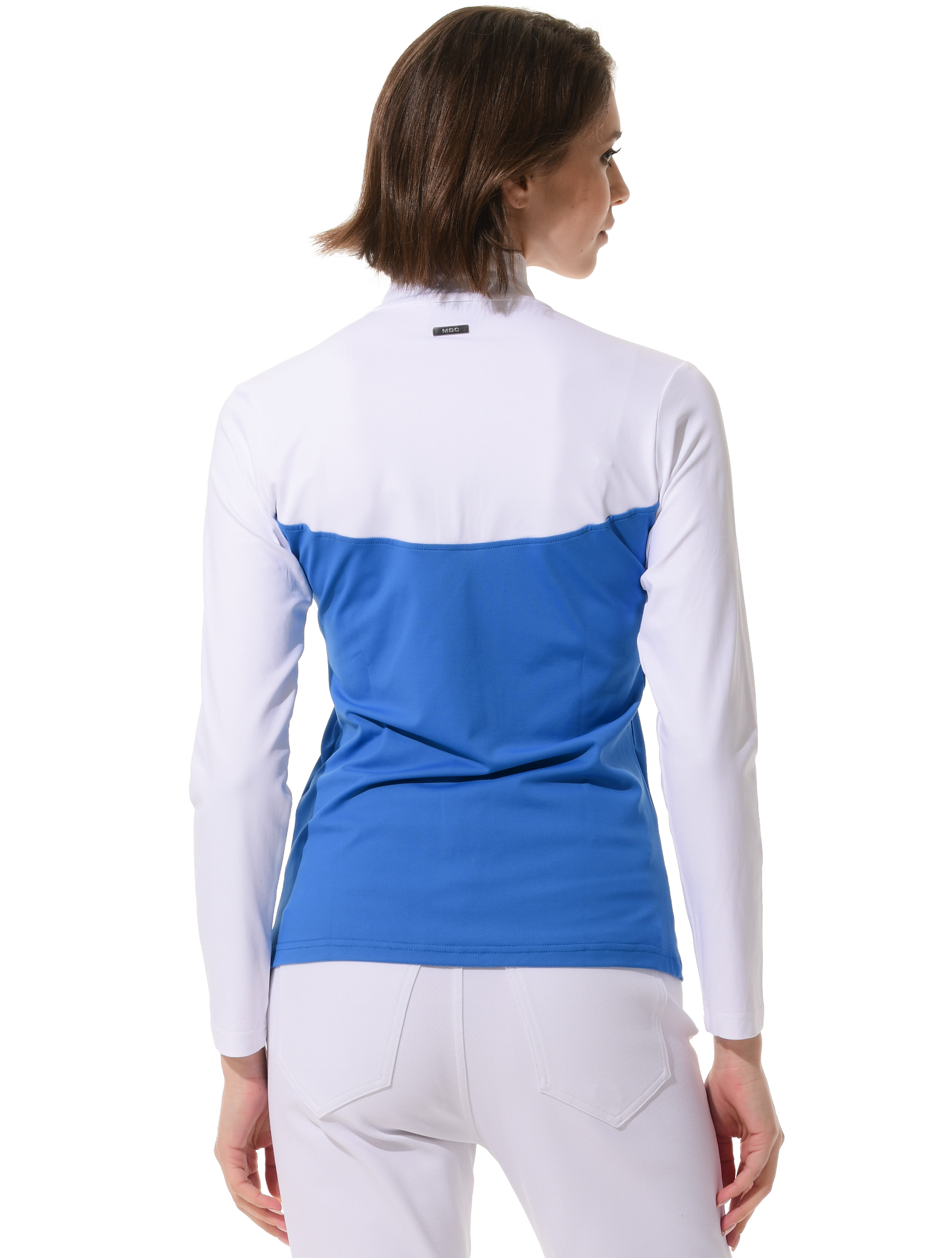 Jersey full zip midlayer ibiza/white