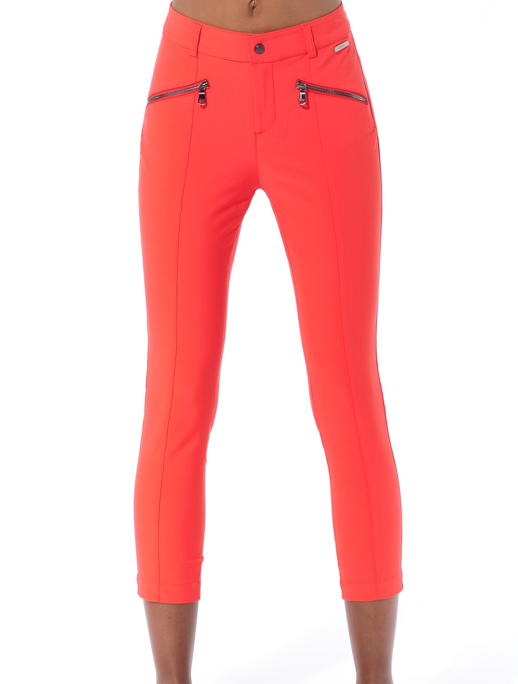 4way Stretch Curvy Cropped Pants grapefruit