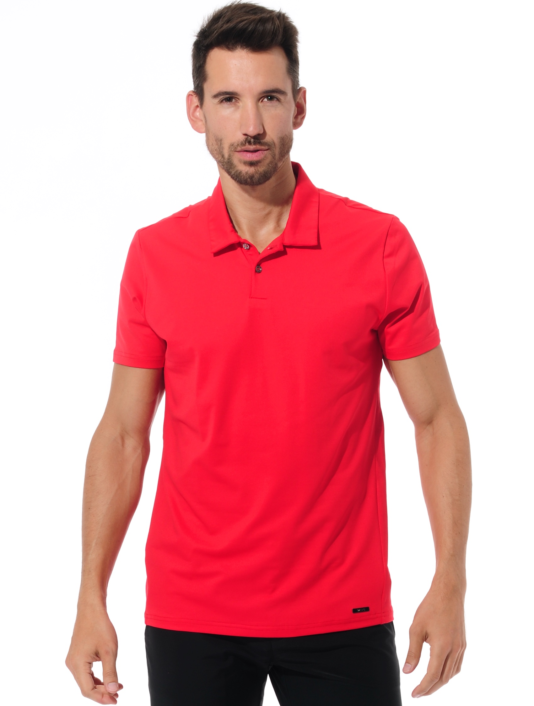golf polo shirt red 