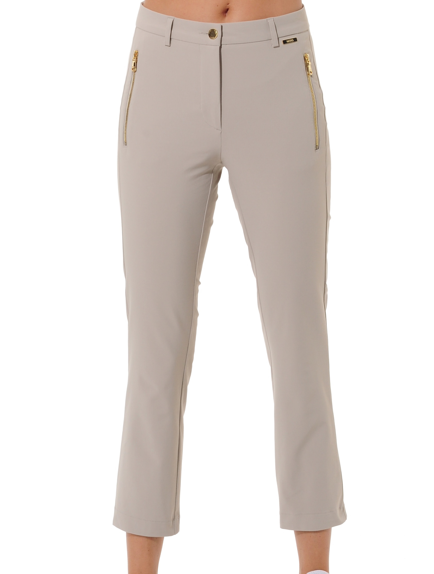 4way Stretch Cropped Chinos light taupe