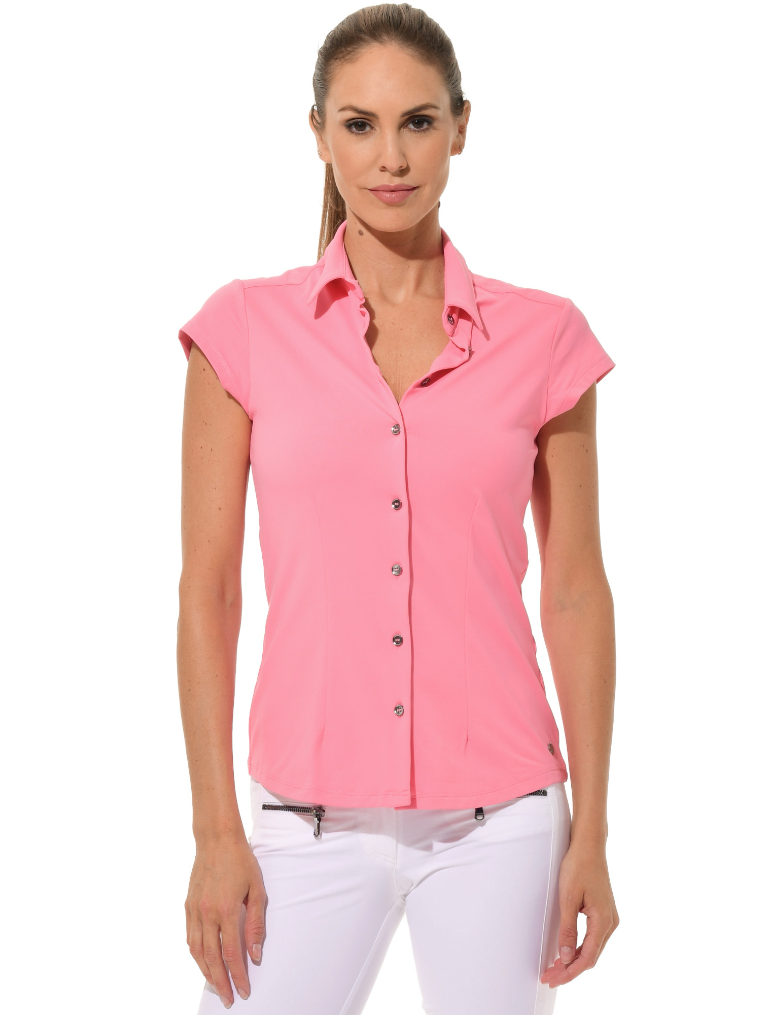Jersey Golf Poloshirt rose