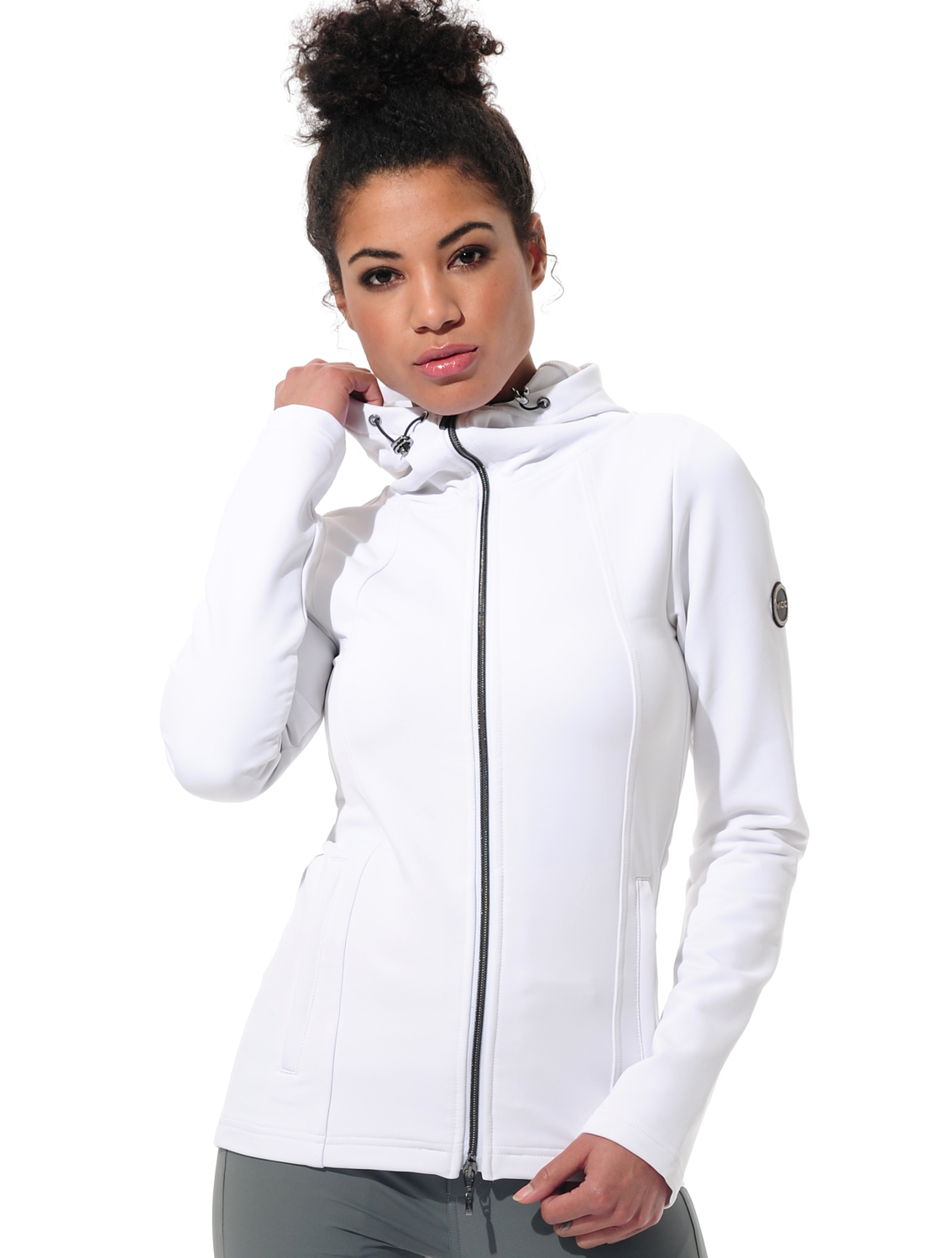 Shape Stretch Hoodie white