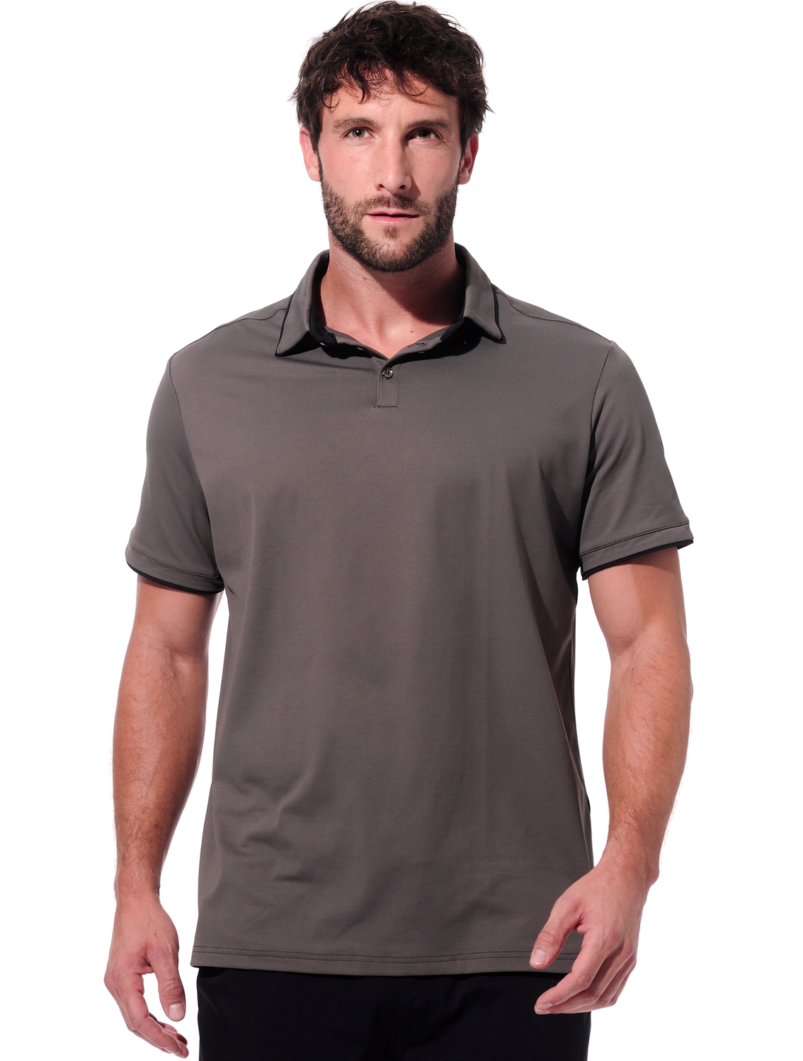 Meryl polo shirt steel/black 